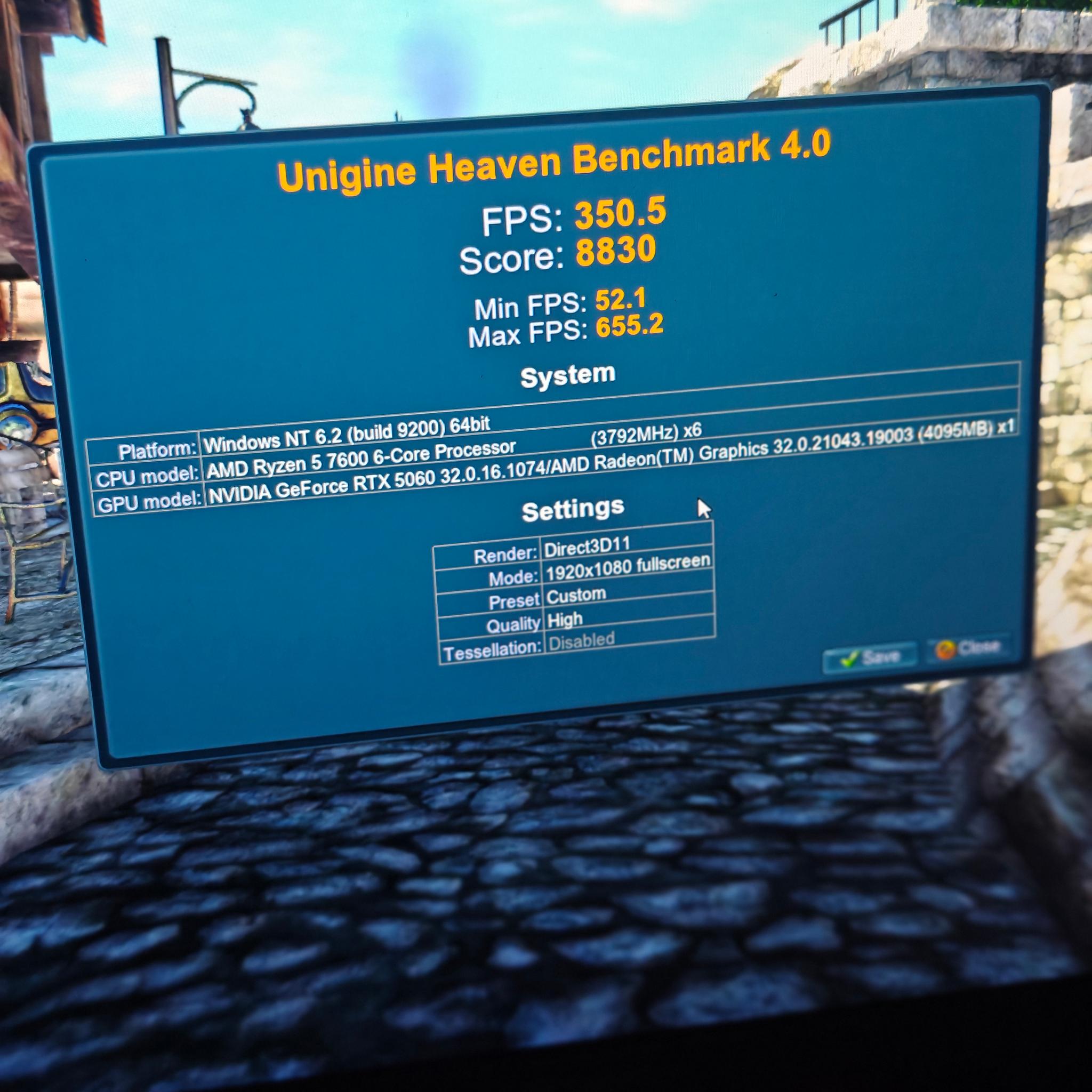 Gaming PC|AMD Ryzen 5 7600| NVIDIA RTX 5060|1 TB NVME SSD M.2|16 GB DDR5 6000|Windows 11 Home Active