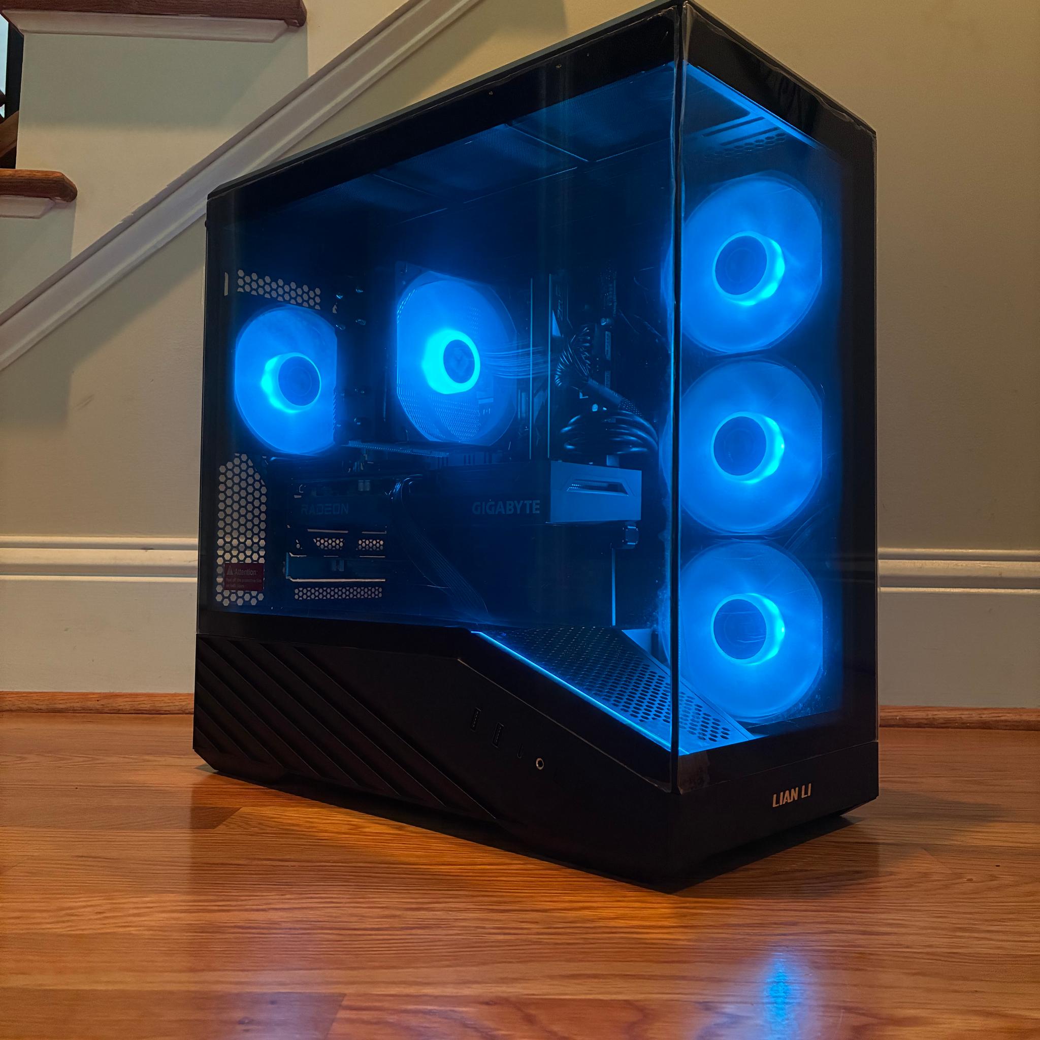 RX 6600 12100F 32GB RAM 1TB Samsung NVME SSD WIFI 6E Windows 11 Custom RGB Gaming PC
