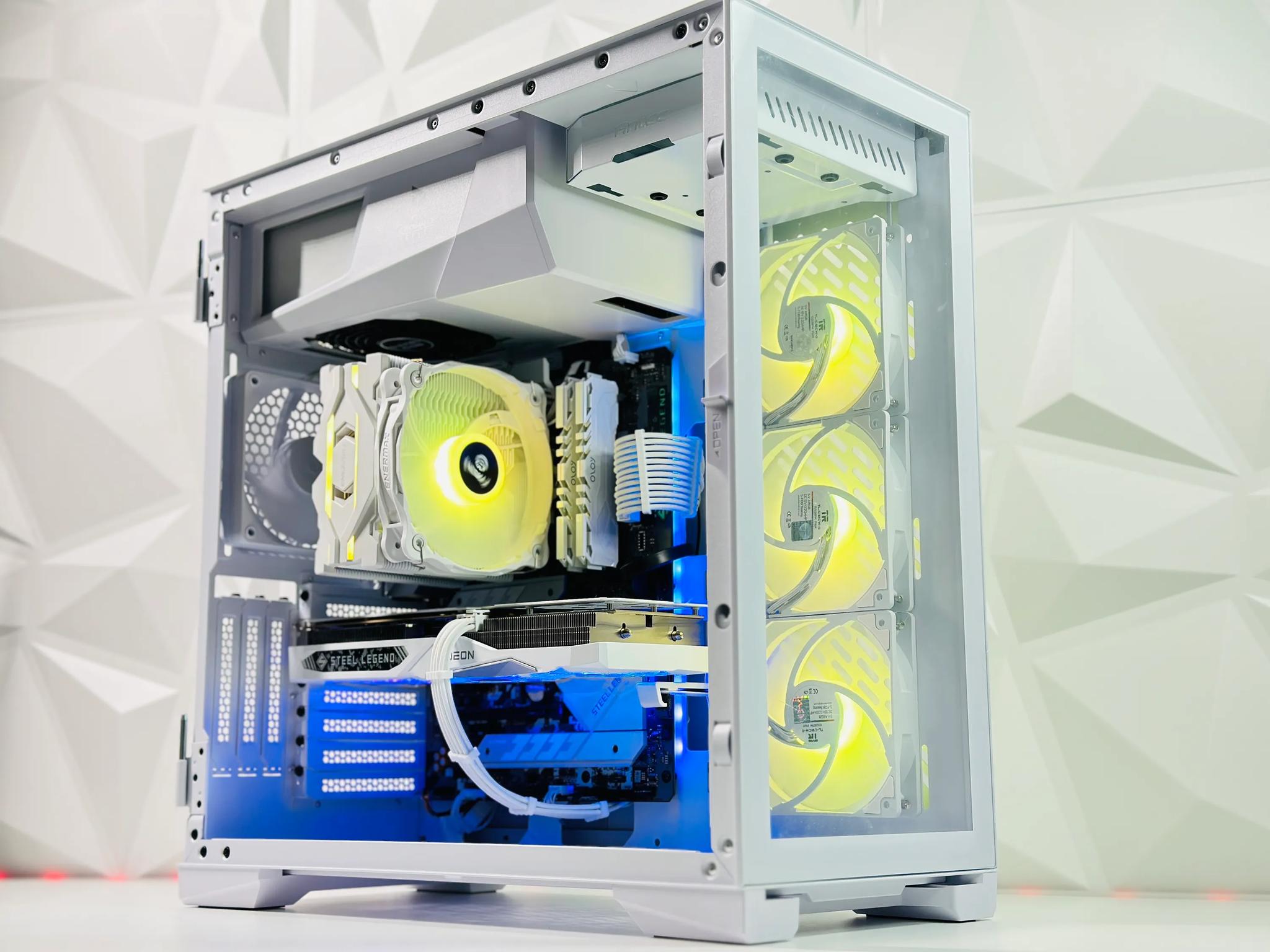 🌬️☃️Snowman⛄Gaming PC❄️AMD RX 7600 8GB❄️Intel i5 11400F 6 core❄️16GB DDR4❄️1TB NVME