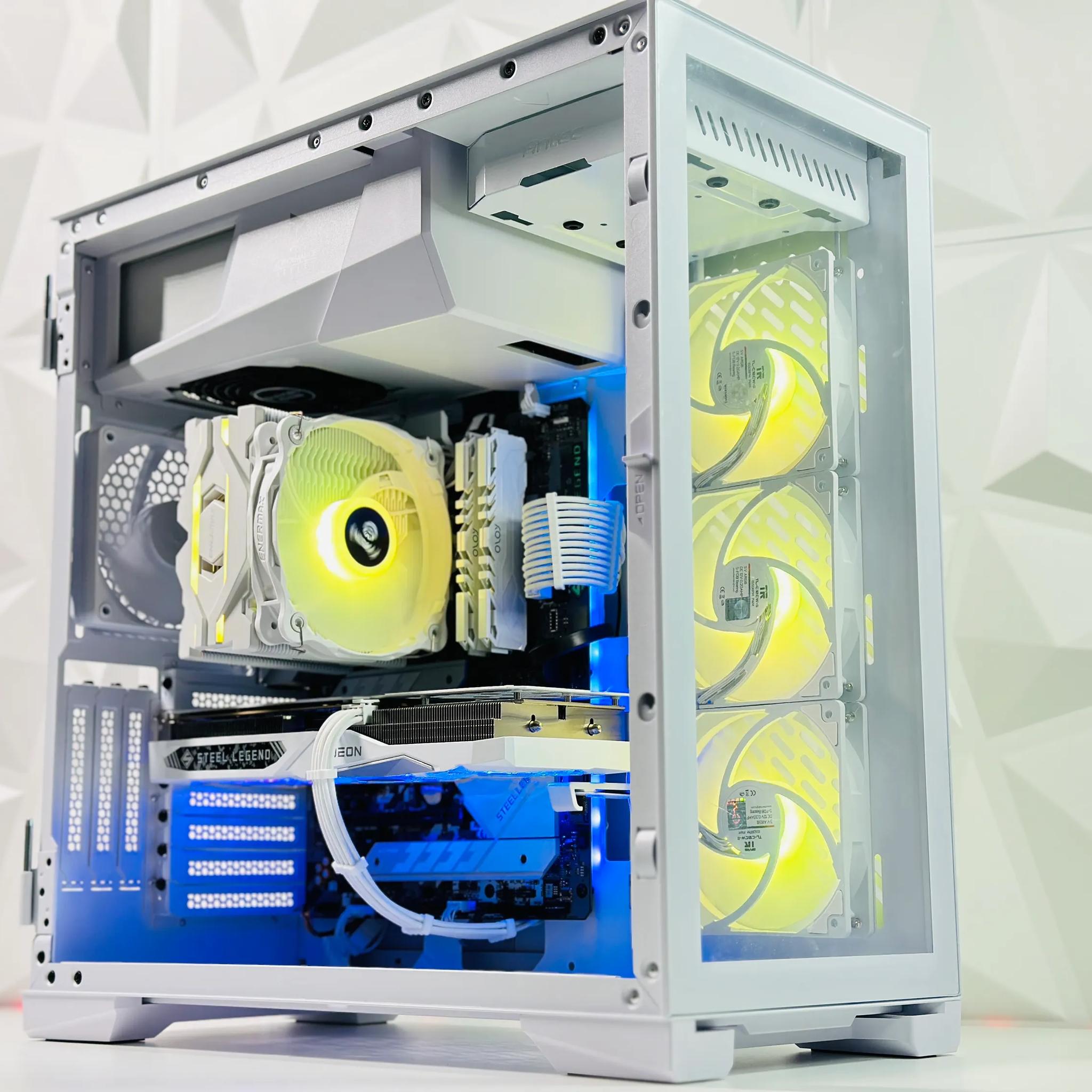 🌬️☃️Snowman⛄Gaming PC❄️AMD RX 7600 8GB❄️Intel i5 11400F 6 core❄️16GB DDR4❄️1TB NVME