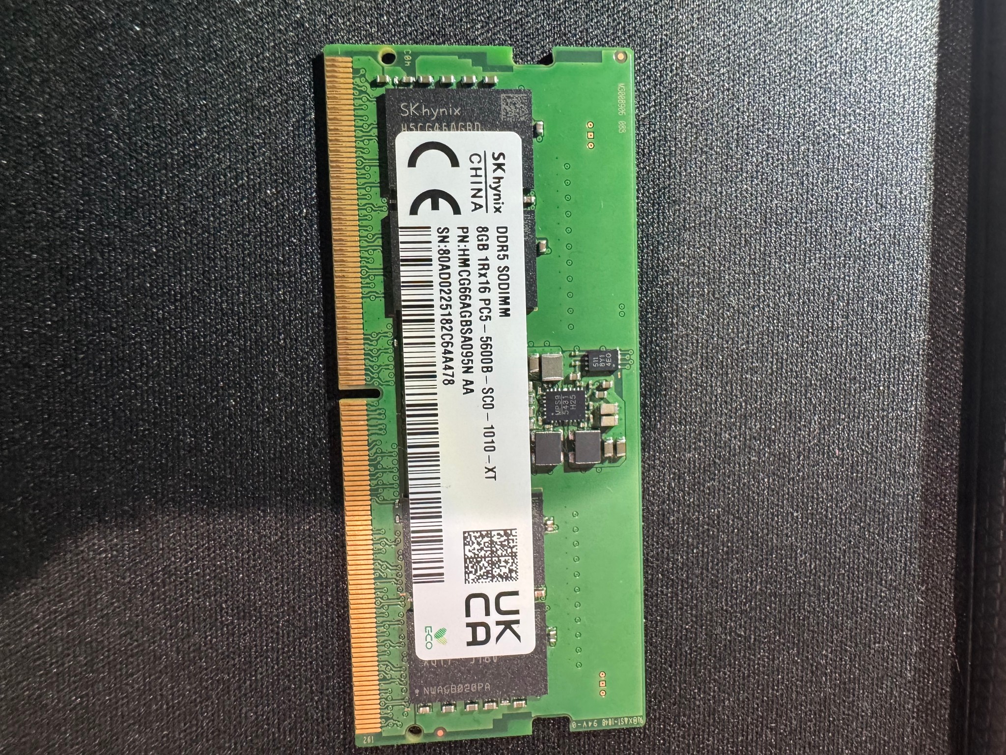 SK hynix 16GB (2x8GB) DDR5 SODIMM 5600MHz Laptop RAM