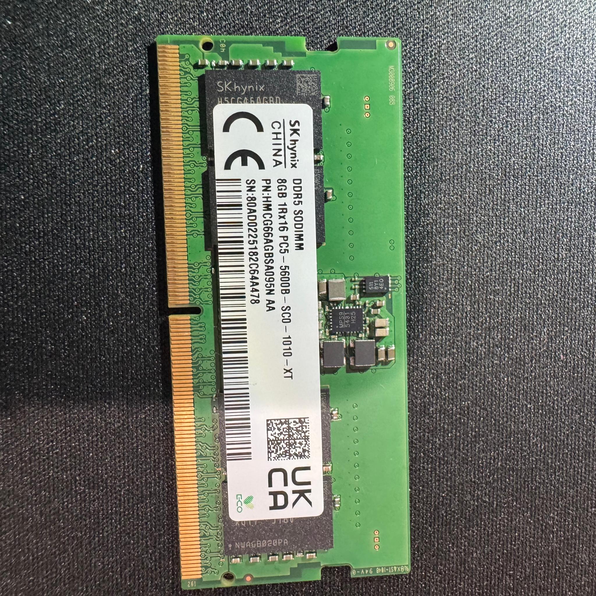 SK hynix 16GB (2x8GB) DDR5 SODIMM 5600MHz Laptop RAM