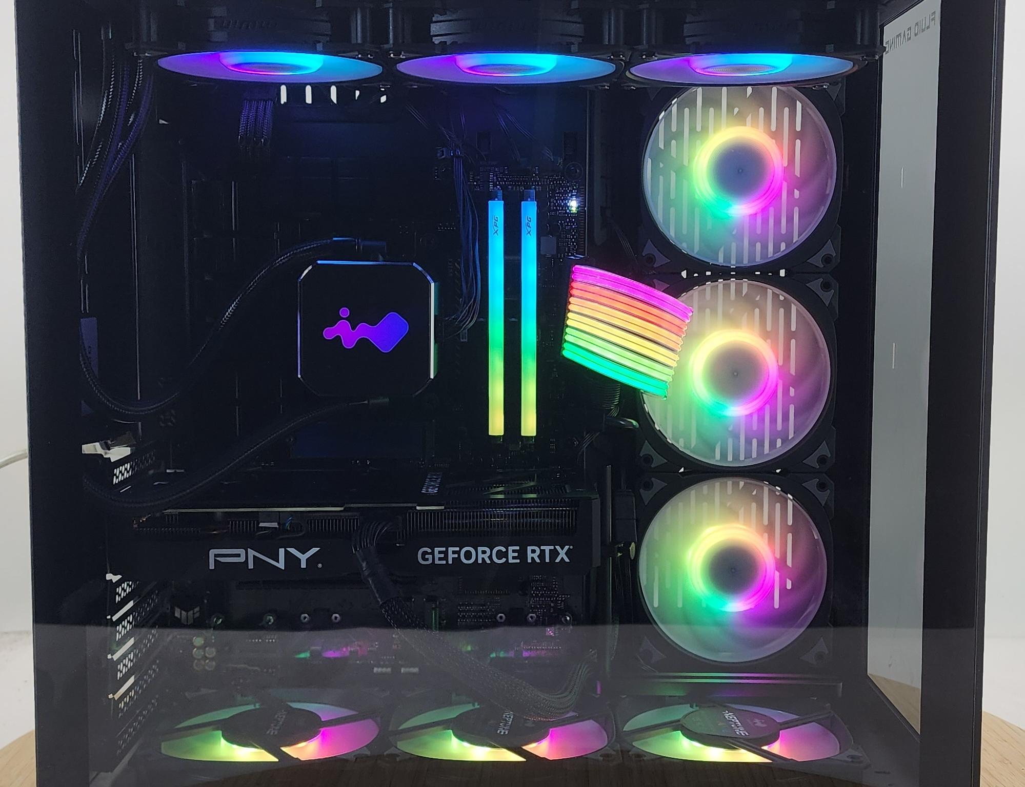 Gaming PC Ryzen 7 9700X 32GB RAM 2TB SSD RTX 4070 SUPER 12GB Windows 11 Computer