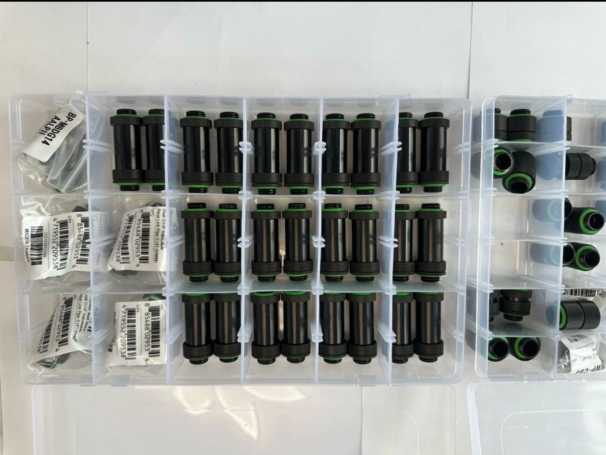 Computer PC Organizer 2 Set 36 Compartment Customizable Case Screw / Fittings