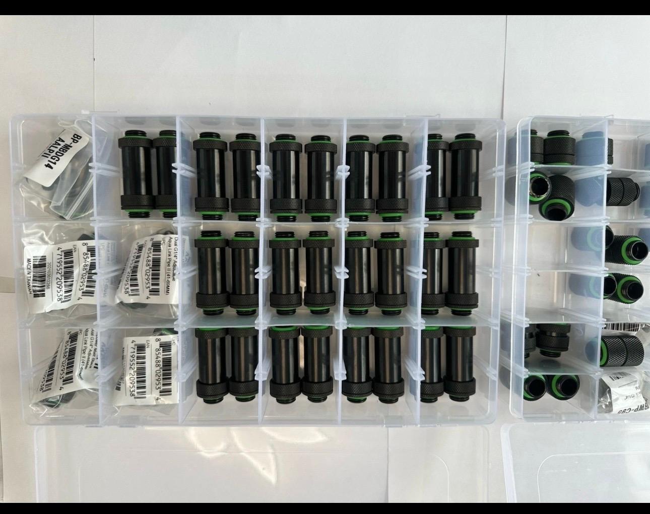 Computer PC Organizer 2 Set 36 Compartment Customizable Case Screw / Fittings