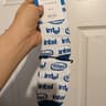 New Open Box Intel Socks, White/Blue