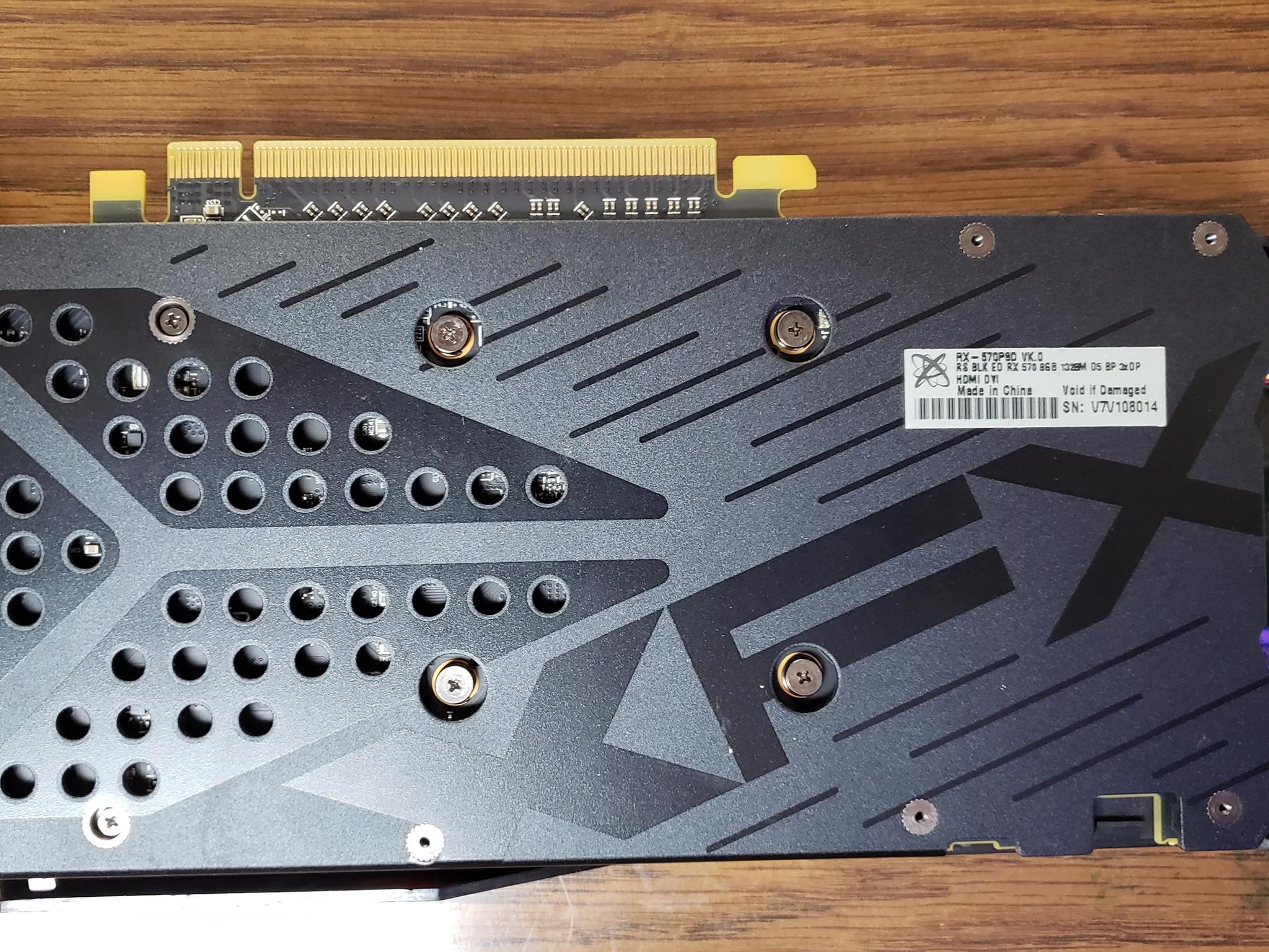XFX RX 570 graphics card 8gb mem