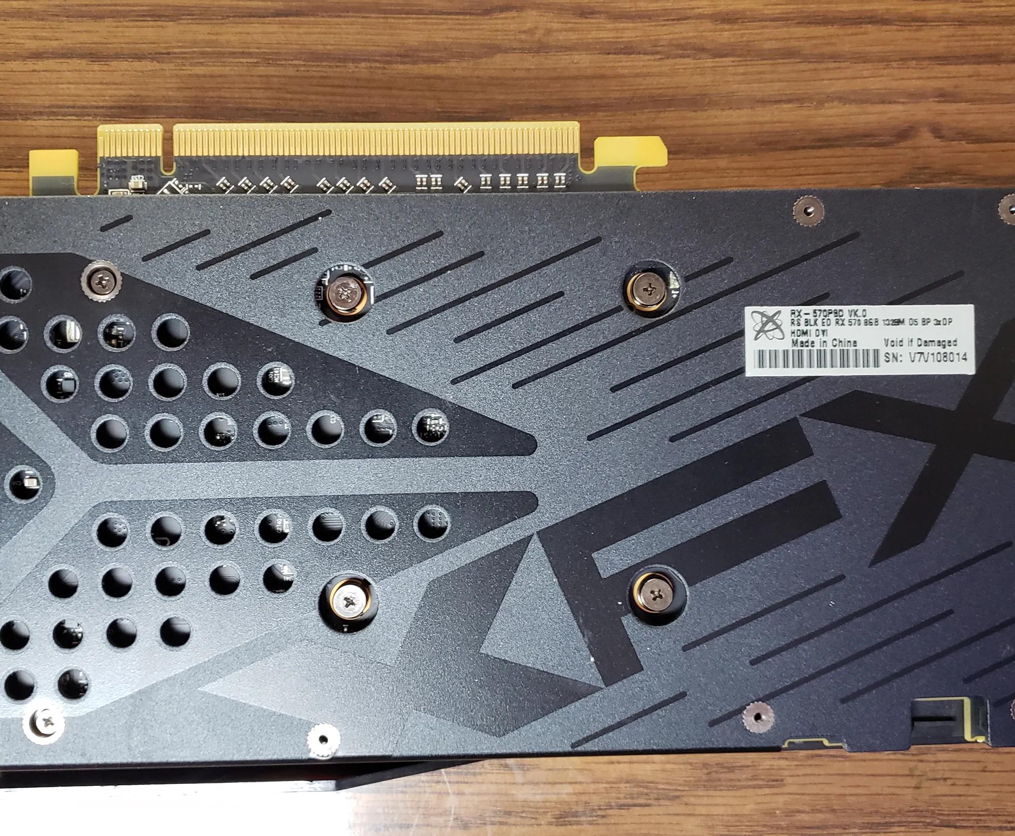 XFX RX 570 graphics card 8gb mem