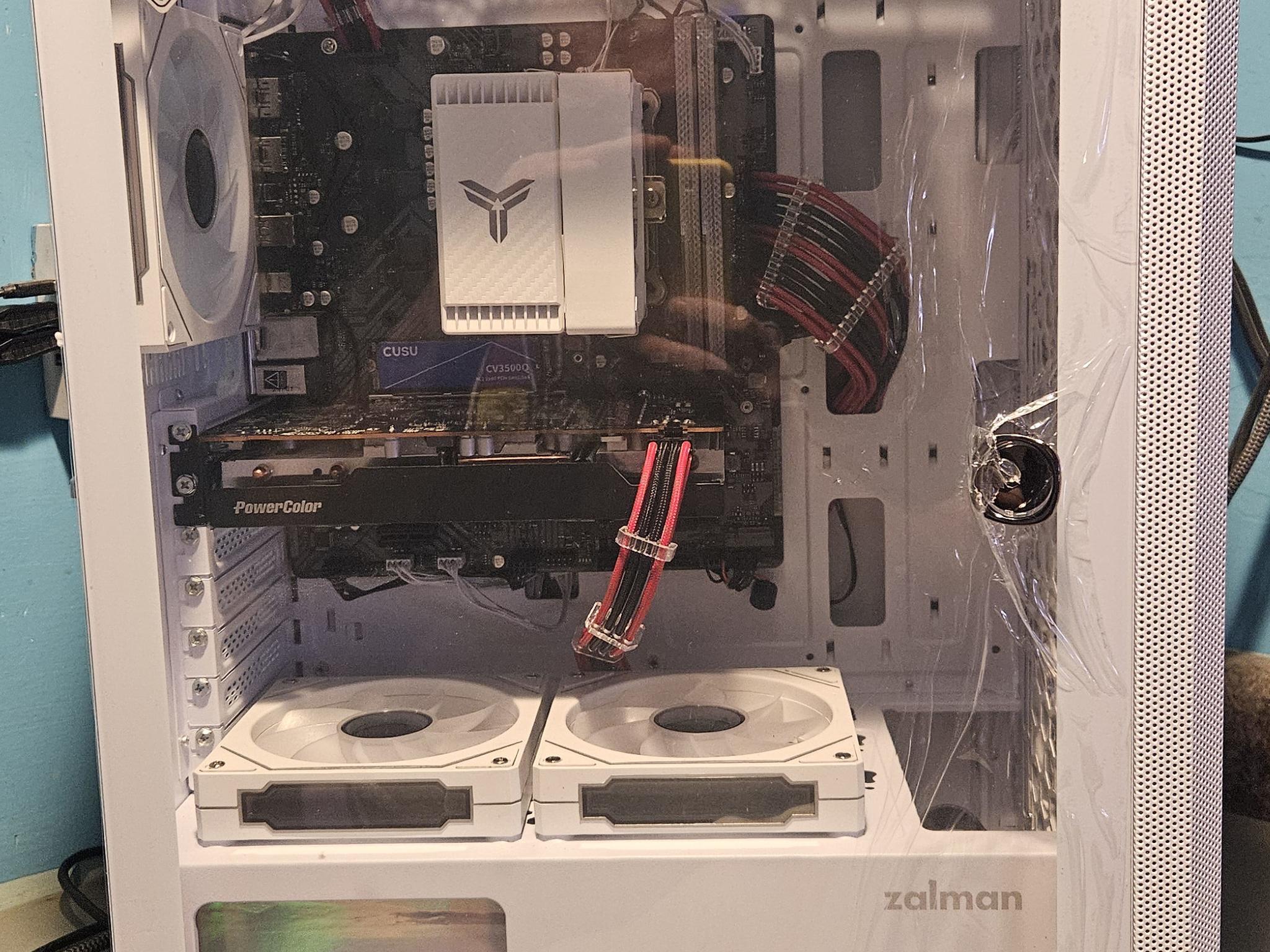 Fresh build Zalman i4 TG with Ryzen 5 8500G/RX 6600XT/32gigs ram/1Tb NVME