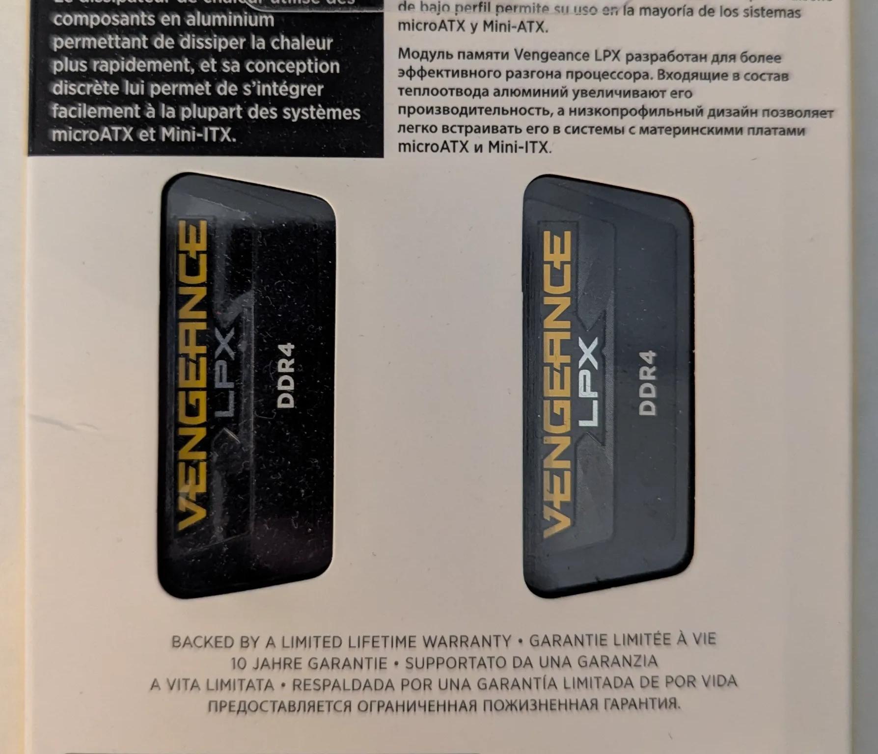 Corsair Vengeance LPX 16GB(2 x 8GB) DDR4 3200Mhz CMK16GX4M2B3200C16