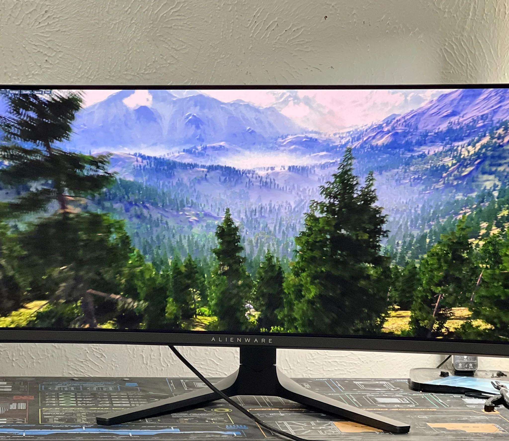 Alienware 34" Curved QD-OLED 165 Hz Gaming Monitor - AMD FreeSync™ Premium Pro - AW3423DWF