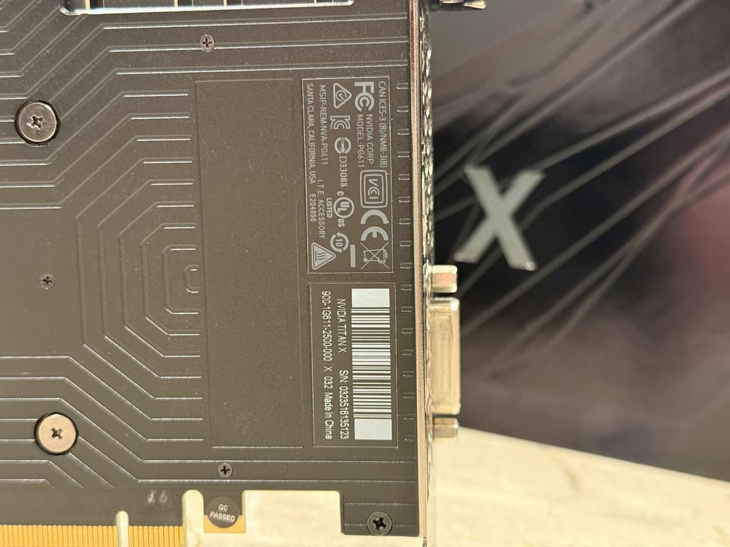 Nvidia Titan X Pascal 12GB GDDR5X - Like New, In Original Box, Lightly Used