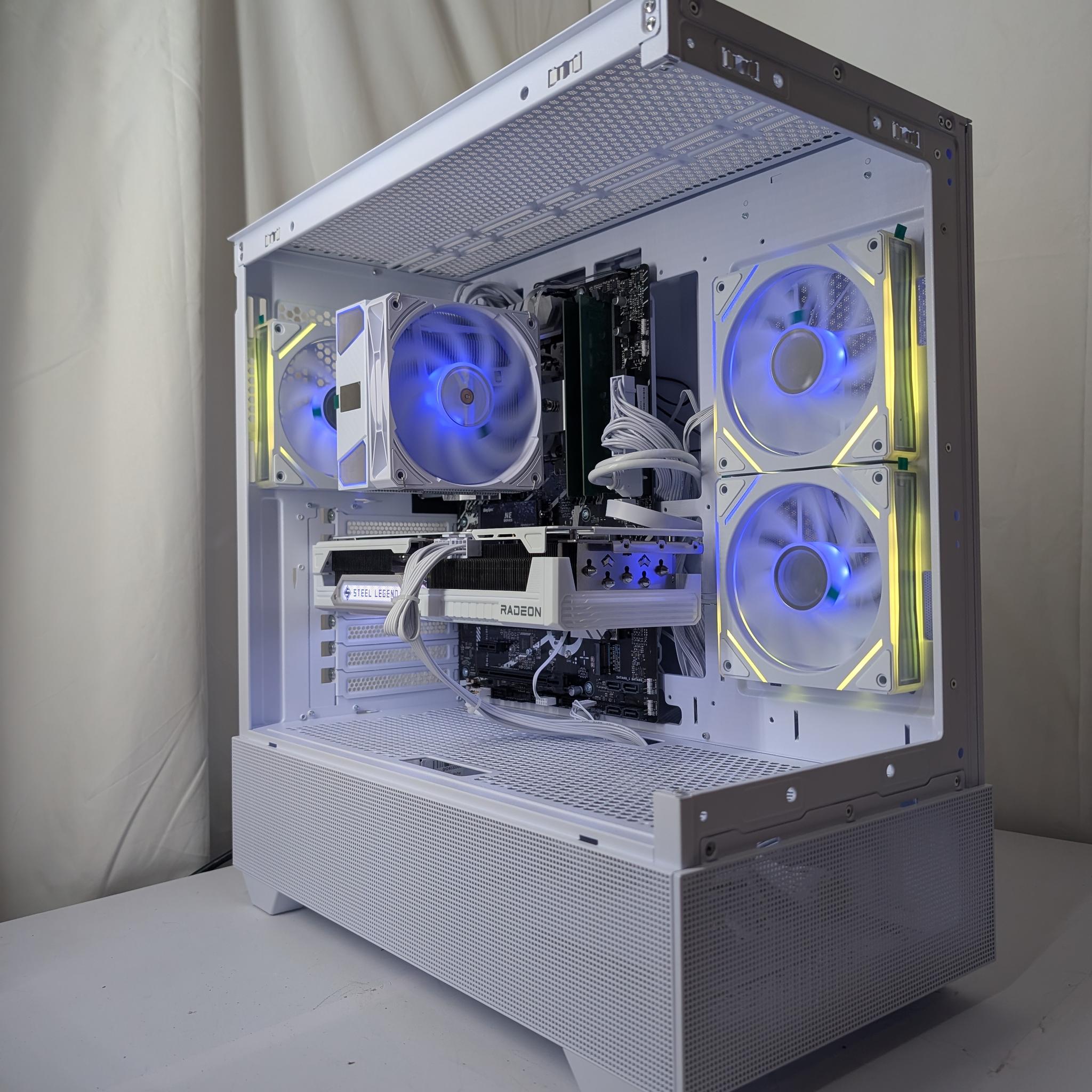 9070XT 16GB | I5 12600KF | 16GB DDR5 | 1TB NVME | 1000W PSU |ALL WHITE