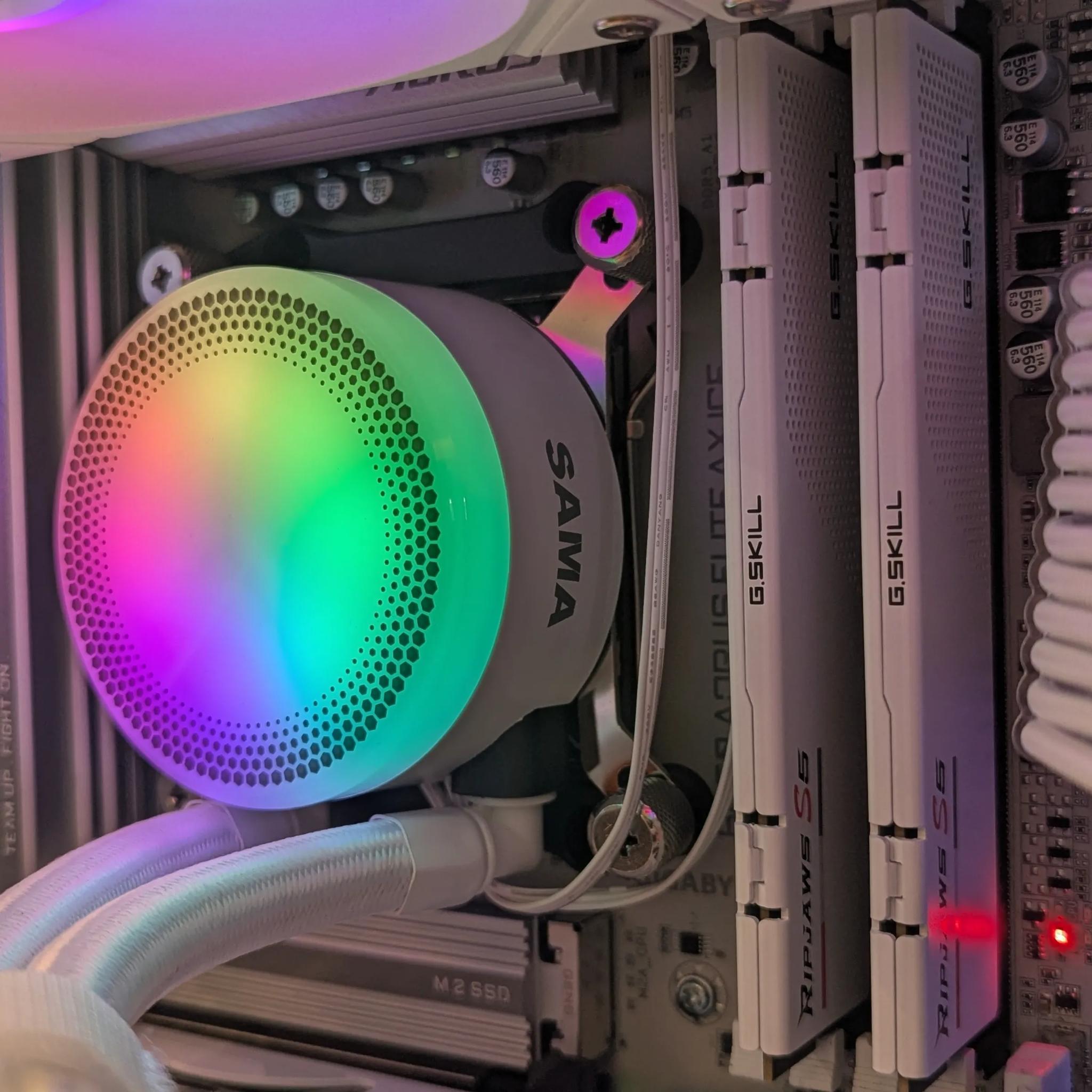 🌨️ Glacia | 9070XT | AMD 7700 | Whiteout Gaming Rig | 32GB DDR5 | 2TB NVMe