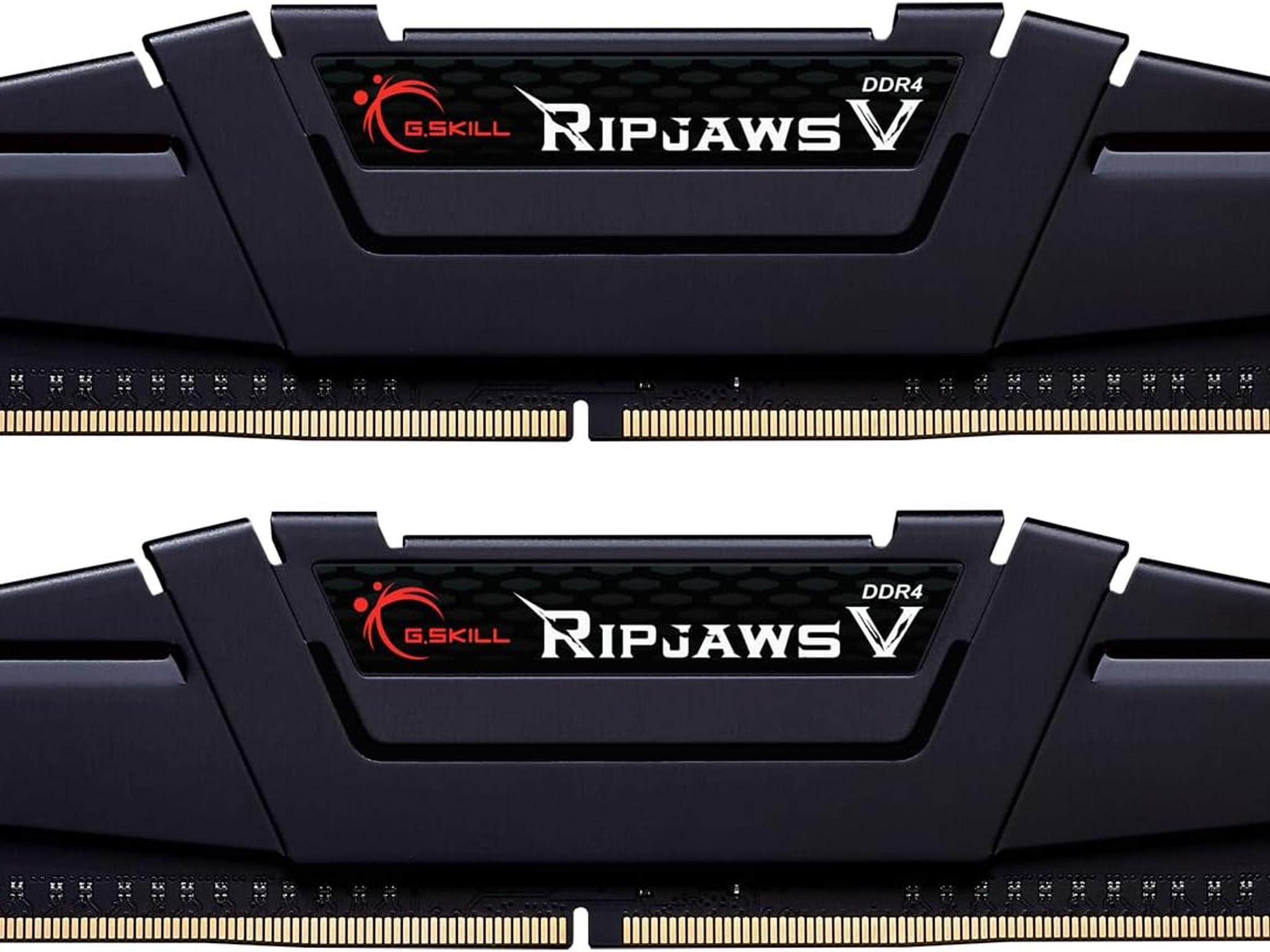 G.Skill RipJaws V 16GB (2x8GB) DDR4 3200MHz Memory RAM (F4-3200C16D-16GVKB)