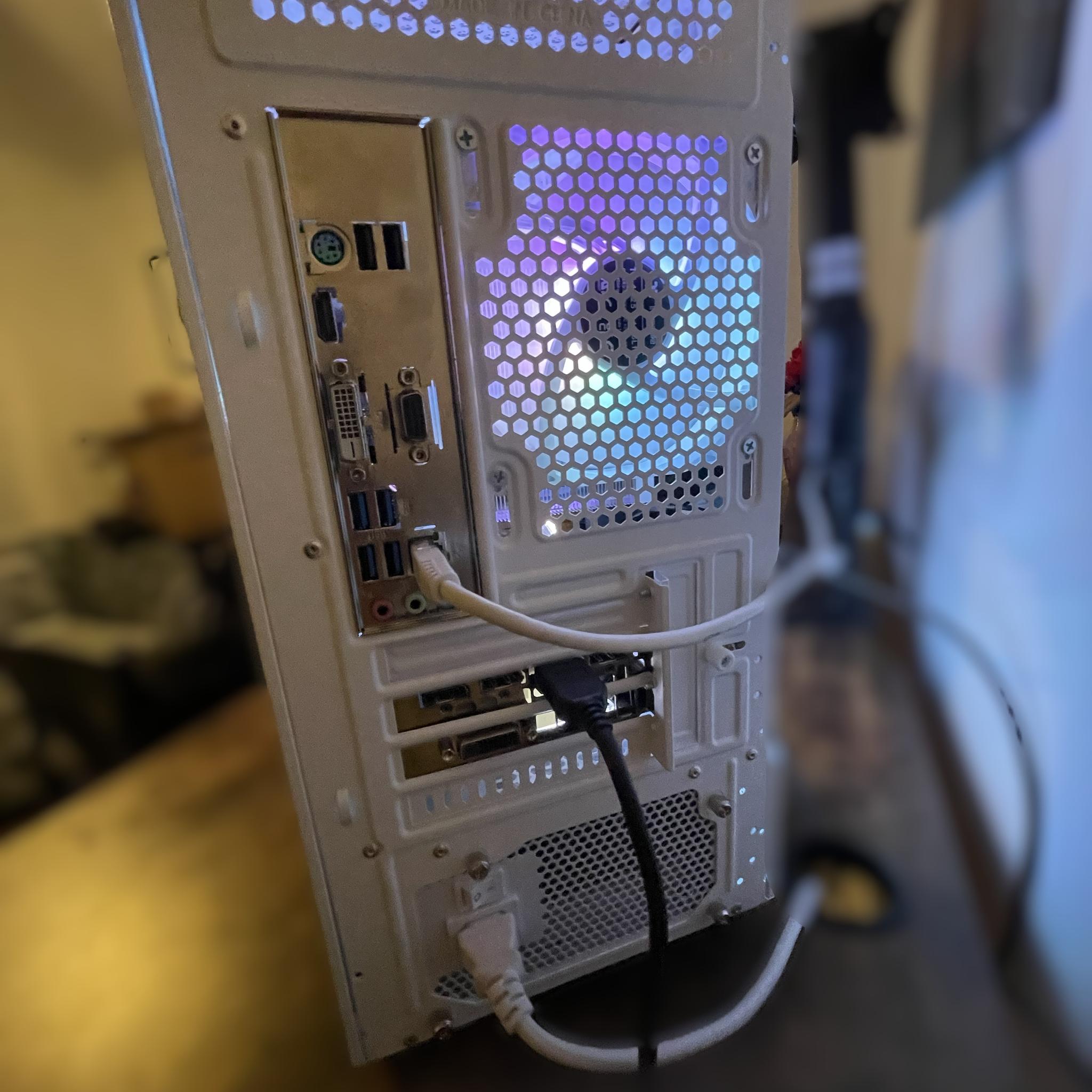 🔥 White RGB Gaming PC | Ryzen 5 5500 | GTX 1070 FTW 8GB | 16GB RAM | Dual SSD