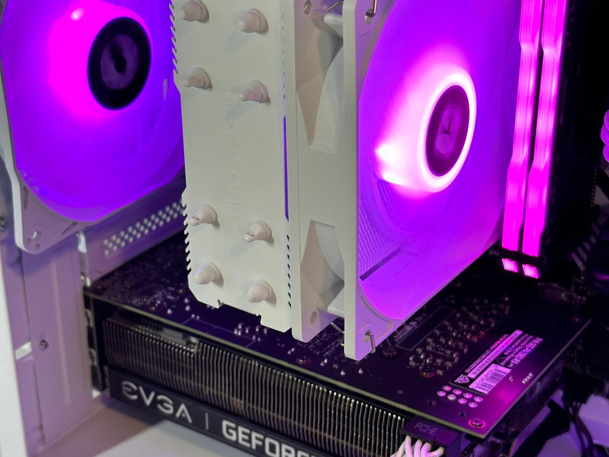 AMD Ryzen 5 5500/ RTX 2060 6GB Custom White RGB Gaming PC Bundle W/Keyboard/Mouse/Headset & Mic