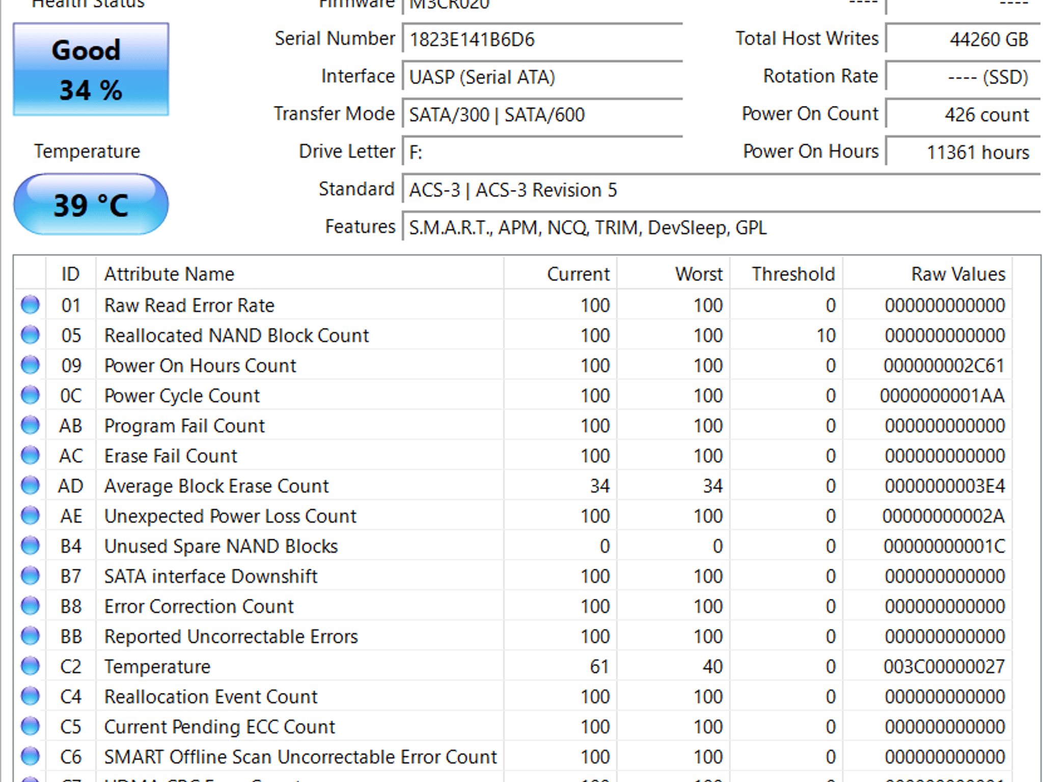Crucial 250GB SSD