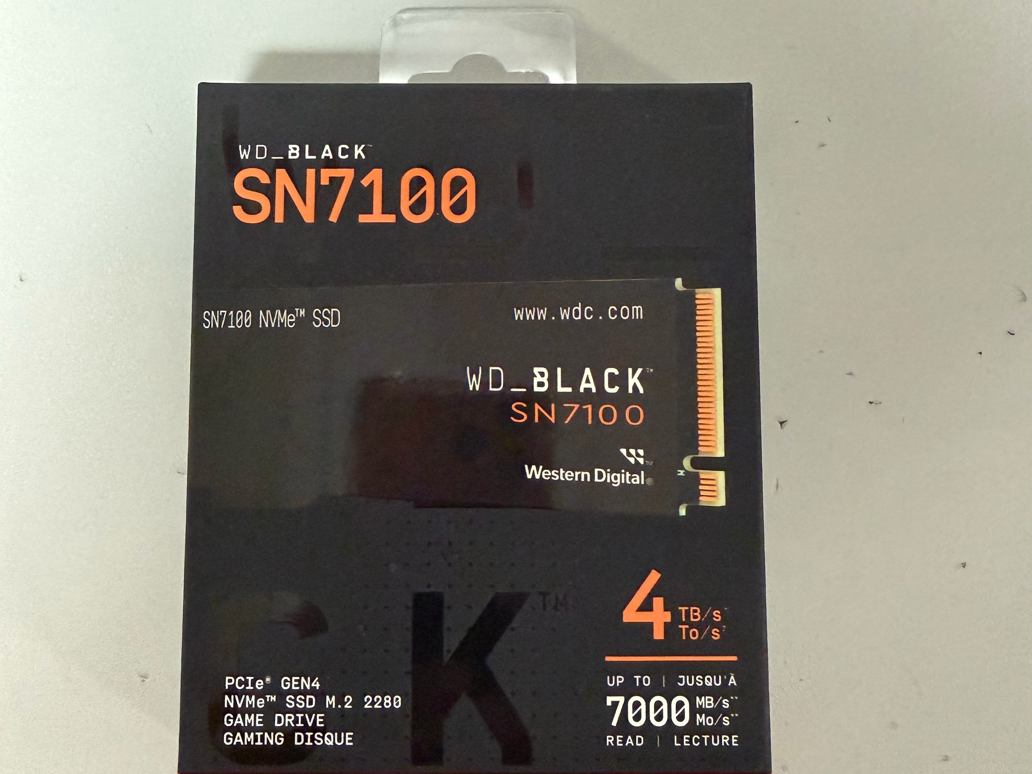 WD Black SN7100 4TB NVME SSD - NEW