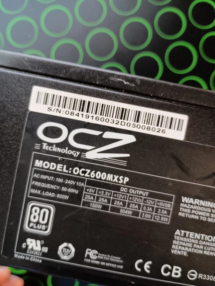 OCZ Mod XStream Pro 600W Modular 80+ ATX Power Supply