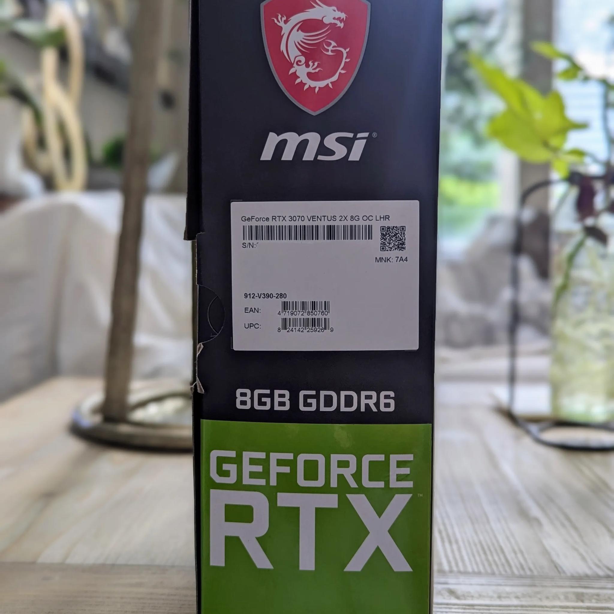 MSI Ventus 2x RTX 3070 OC Edition