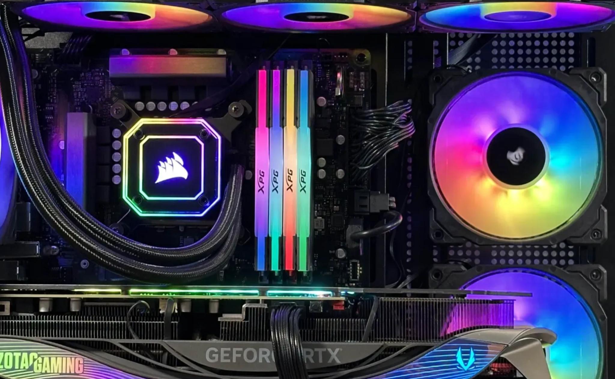 XPG D50 RGB 32GB (4X8GB) DDR4 3200MHz Desktop Memory
