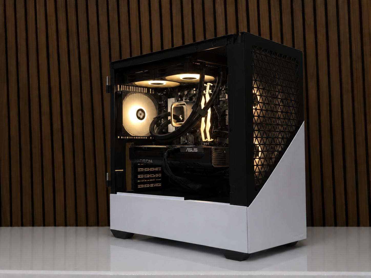 TEAM RED V1 Gaming PC | RX 9060XT 16GB | 7700 | 32GB DDR5 | Windows 11  WIFI | 1TB NVME
