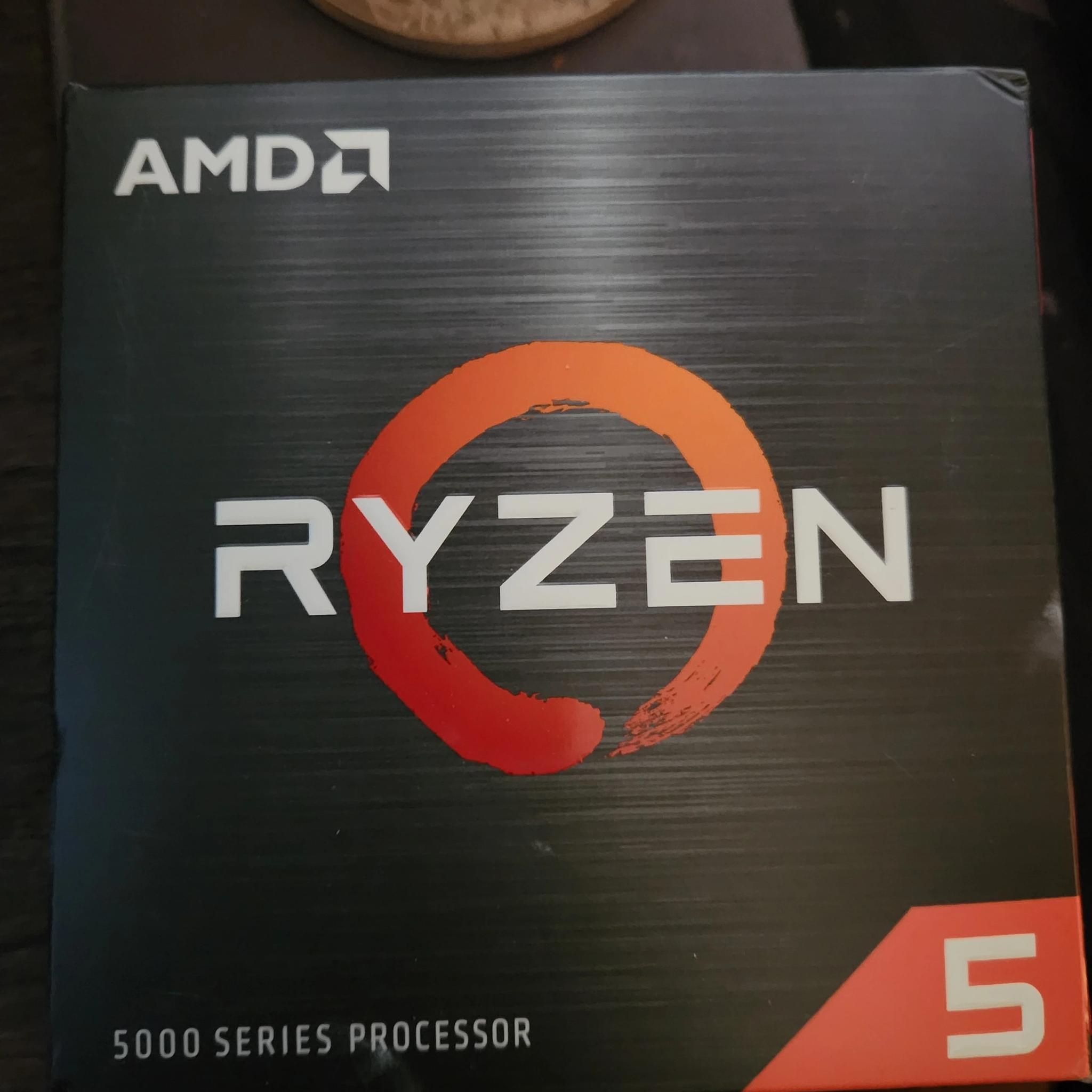 AMD R5 5600X w/ Original Stock Cooler.