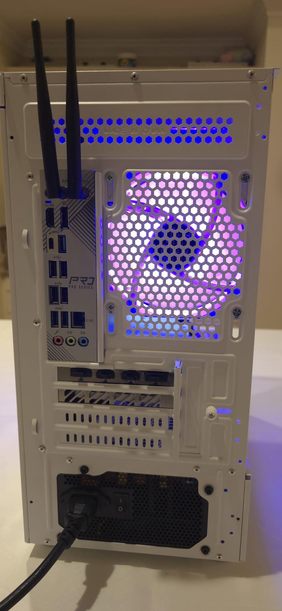 Custom White ARGB Gaming PC – Sleek, Powerful, and Ready to Go