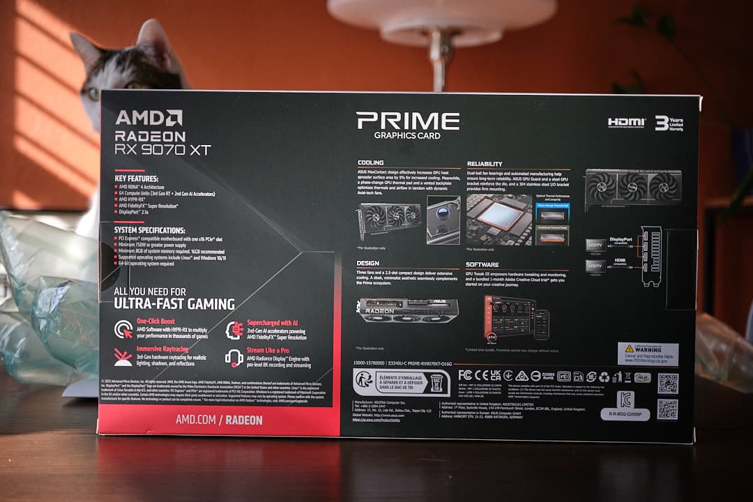 BNIB Asus Prime OC 9070 XT