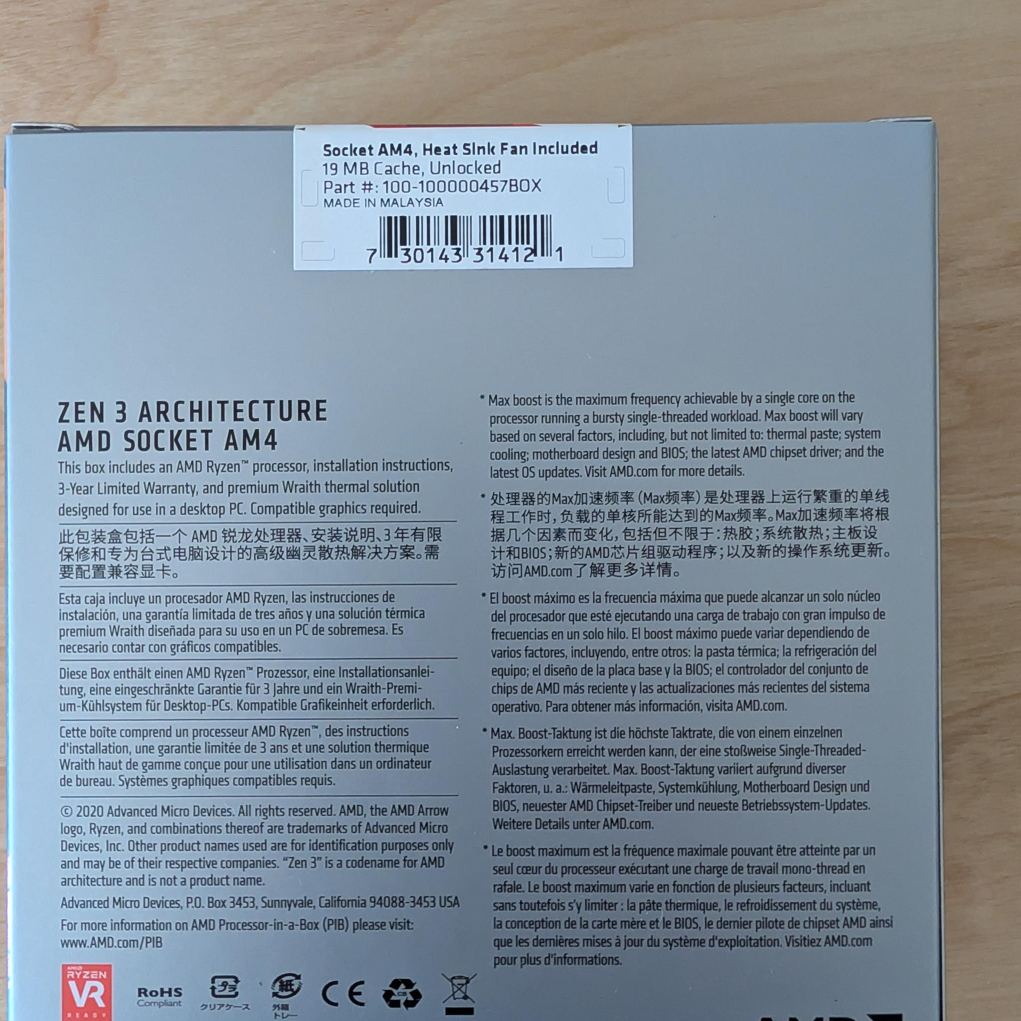 BRAND NEW AMD Ryzen 5 5500 AM4 6-Core 12-Thread CPU | Wraith Stealth Cooler Included