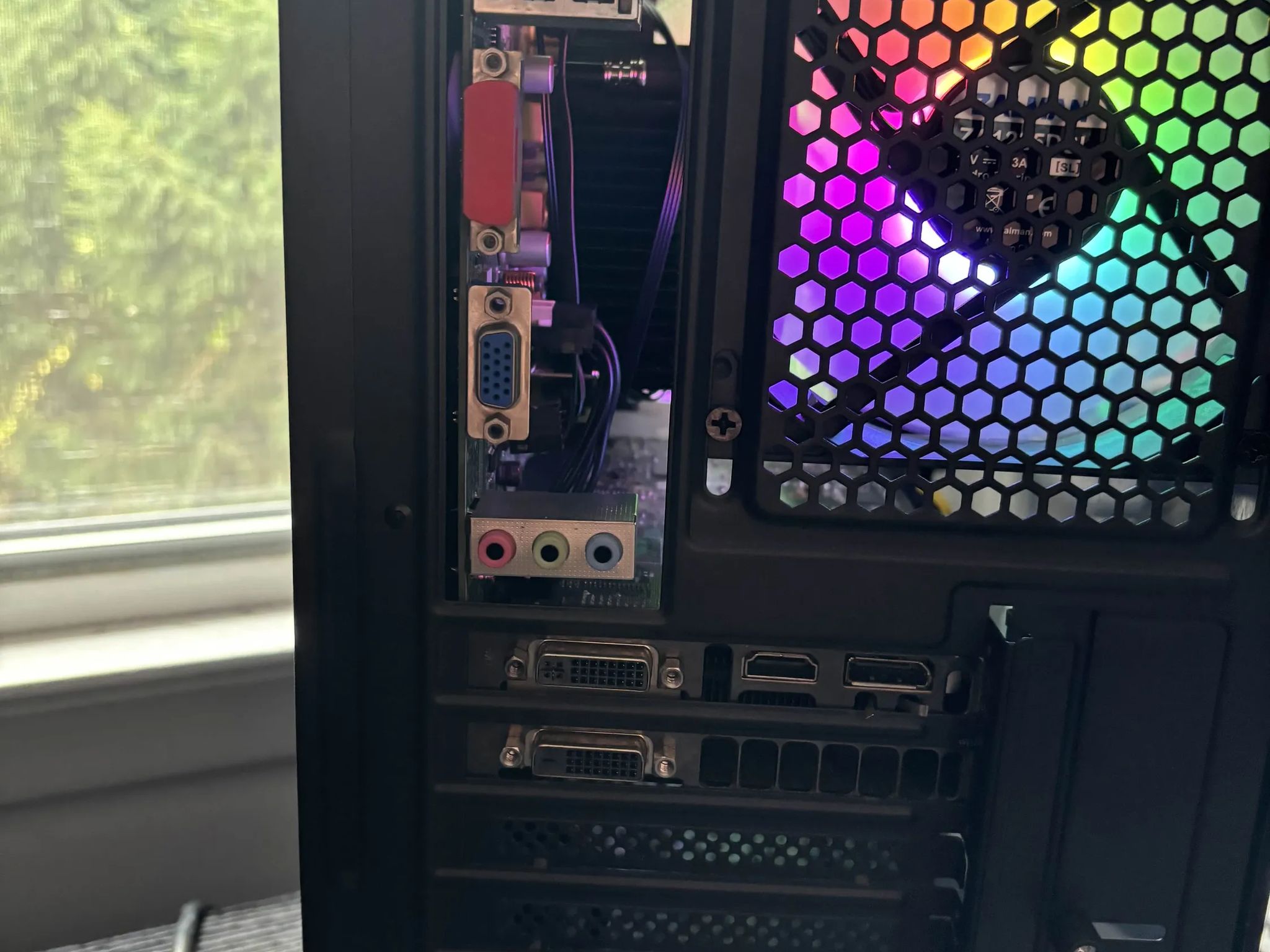 GAMING PC i5 8GB NVIDIA GTX 660 RGB Lighting RGB Fans Computer