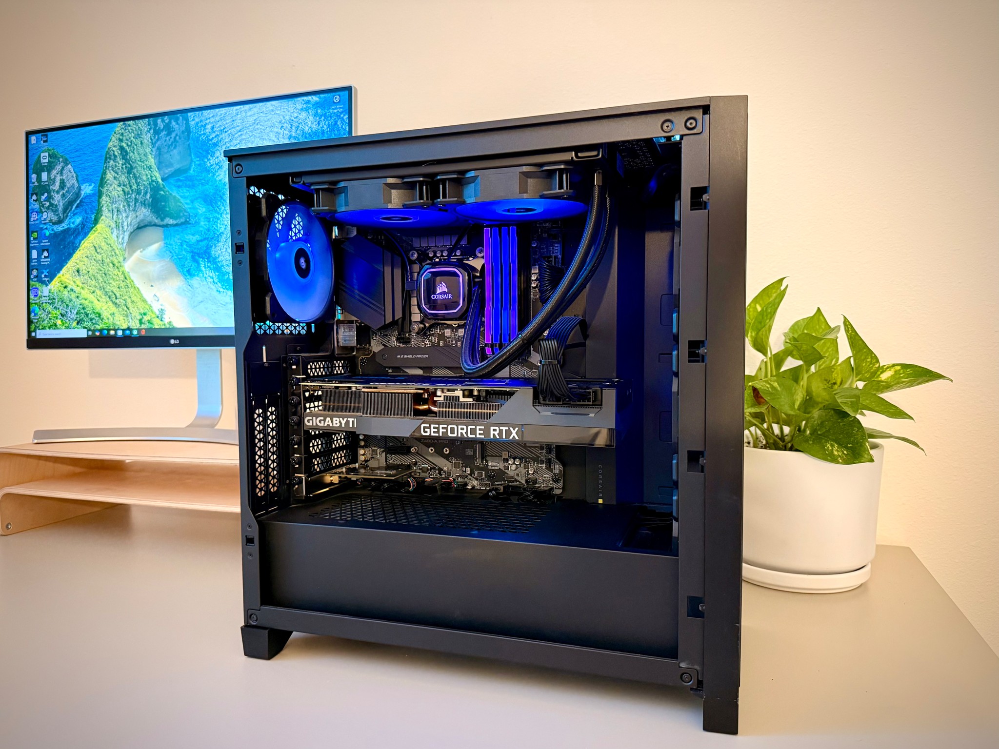 Corsair Vengeance i7200 Gaming PC, RTX 3080, i9-10850K, 32GB RAM, 1TB SSD + 2TB HDD, Wifi, Win 10