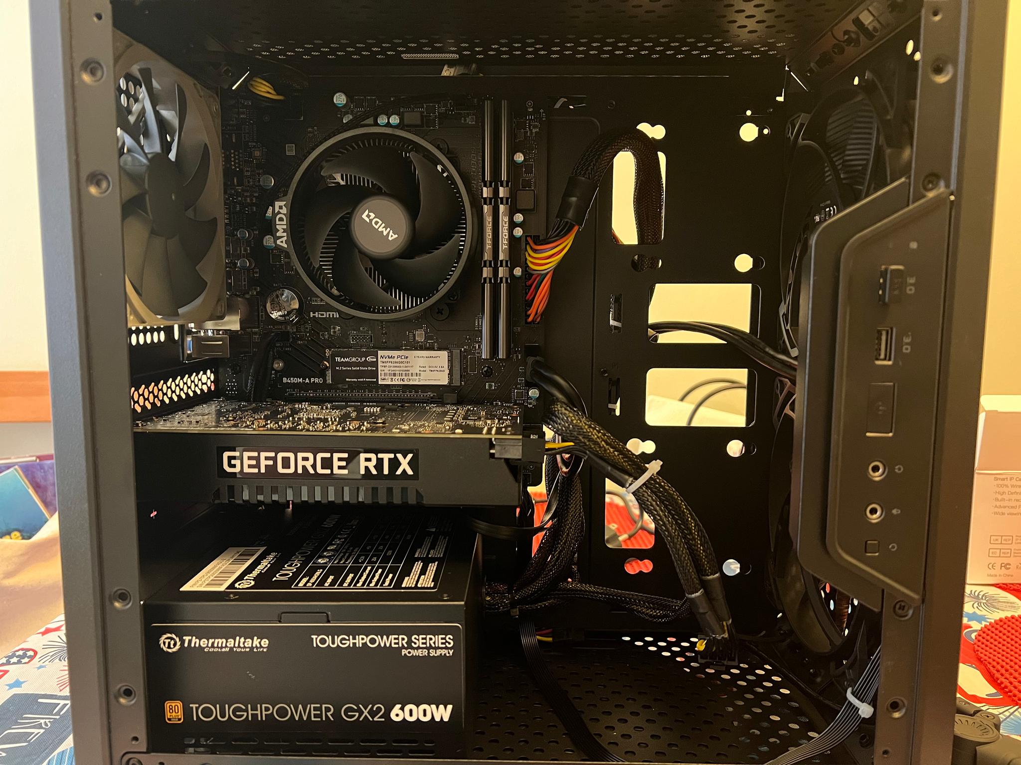 Custom Gaming PC Affordable Ryzen 5 5600 3.5GHz 16GB RAM 1.25GB SSD RTX 2060 6GB
