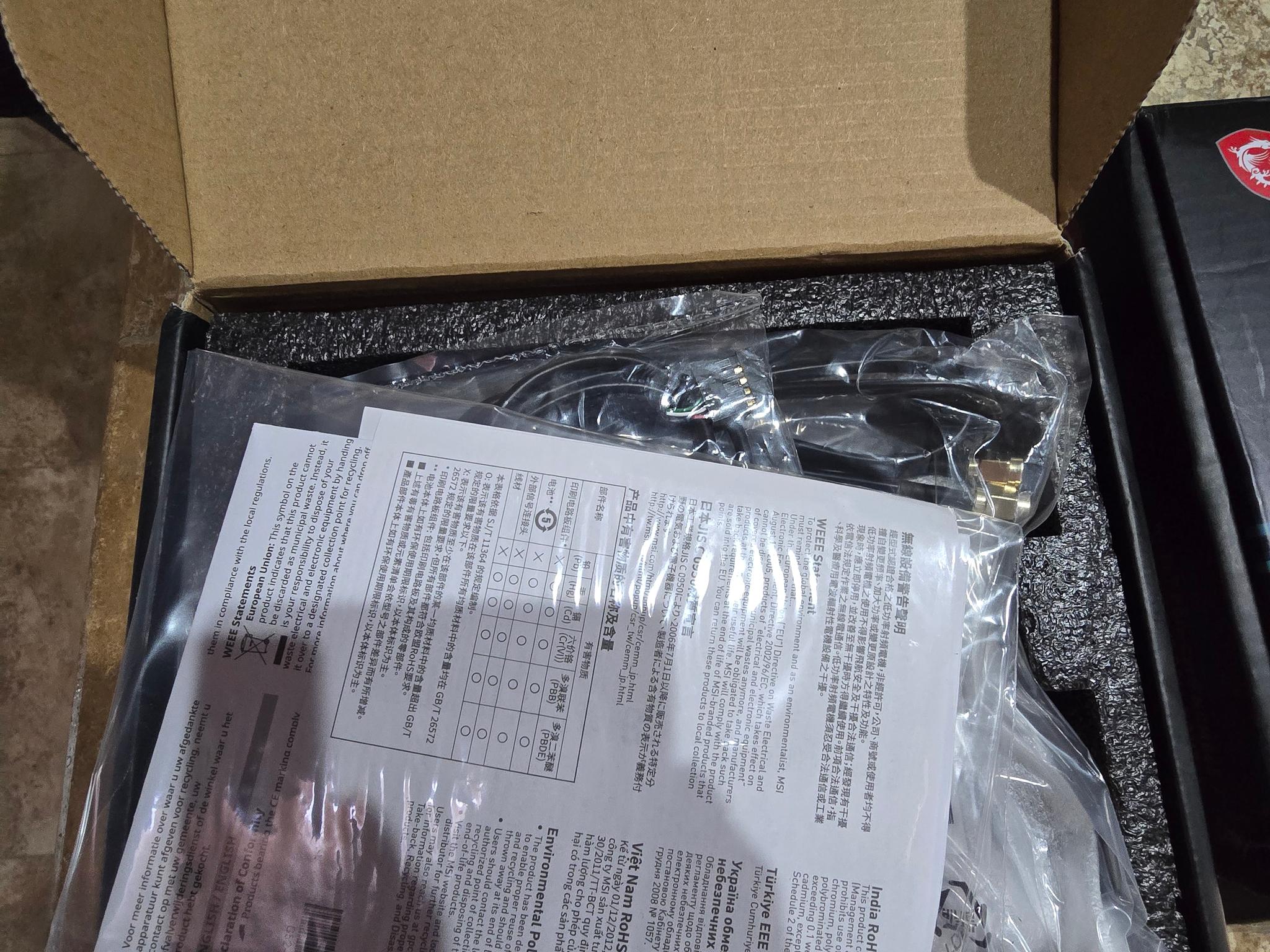 MSI Herald-BE WI-FI 7 MAX Wi-Fi 7 802.11BE Bluetooth 5.4 PCIe like new