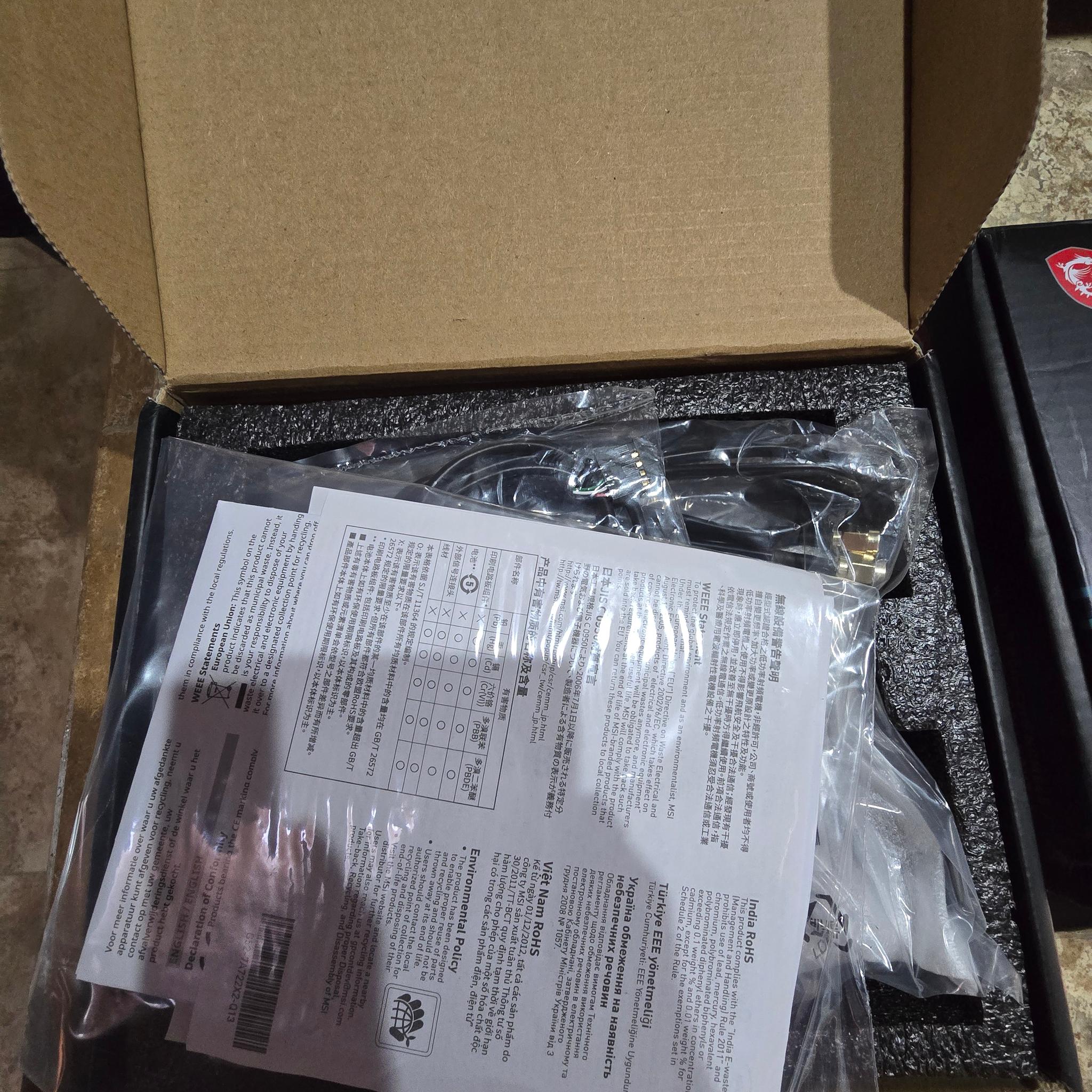 MSI Herald-BE WI-FI 7 MAX Wi-Fi 7 802.11BE Bluetooth 5.4 PCIe like new