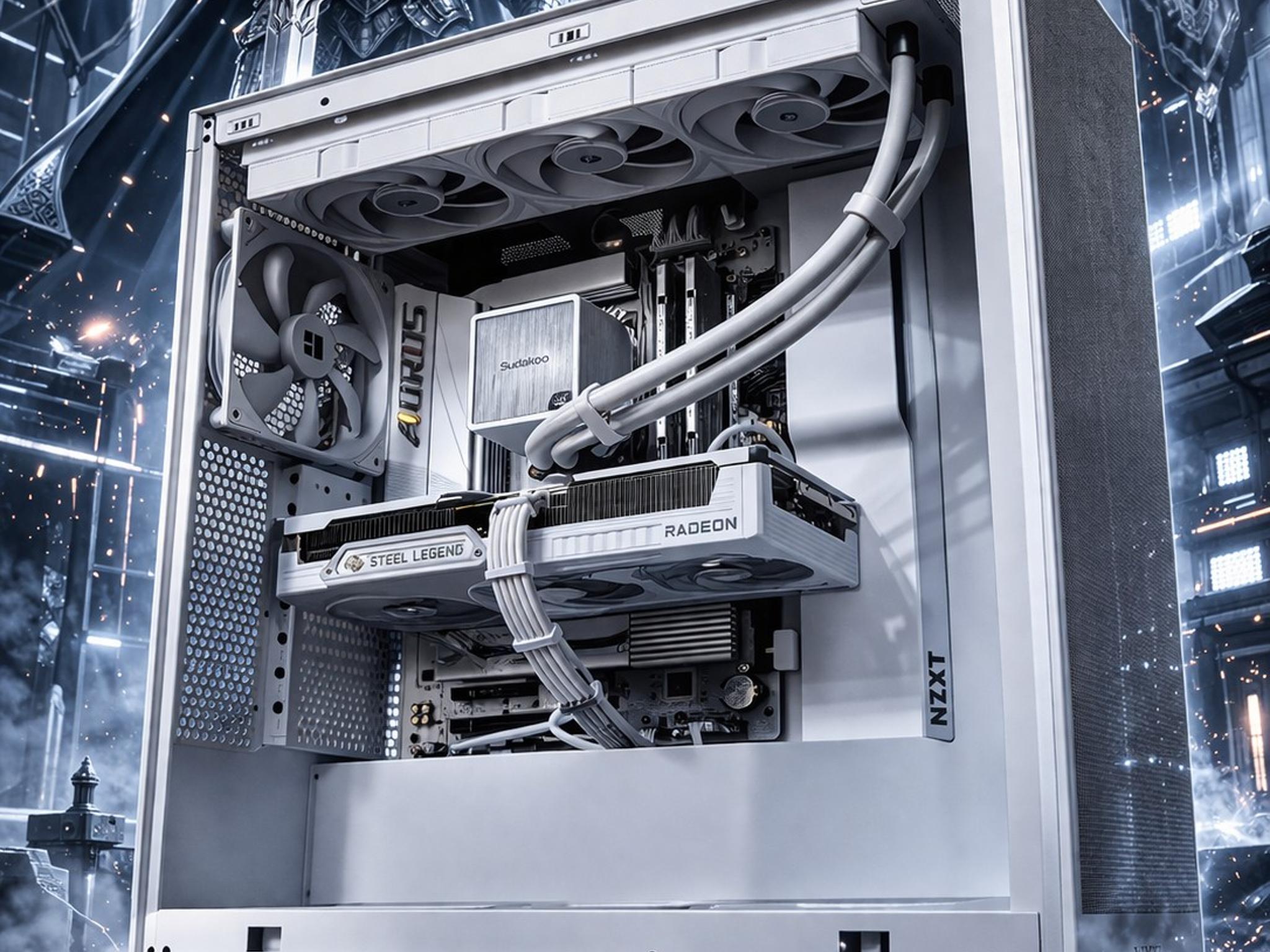 Steel Legend!⚔️ RX 9060 XT 16GB | Ryzen 5 7500F | 32GB DDR5 | 1TB Gen4 NVMe