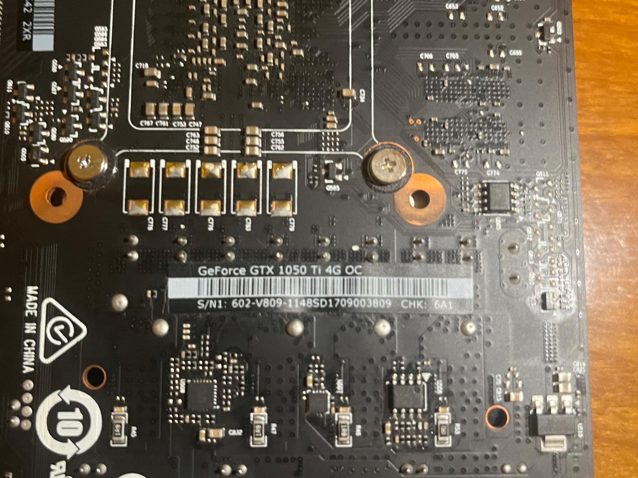 MSI GeForce GTX 1050 TI 4GB