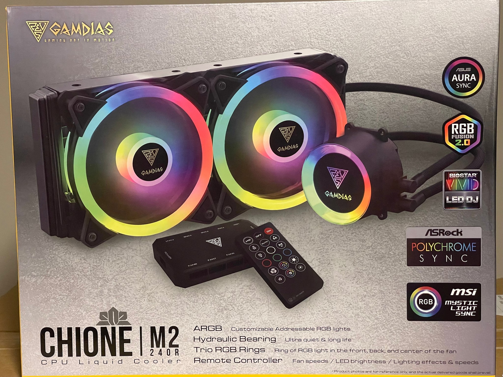 New, Black, Gamdias CHIONE M2-240R CPU Cooler