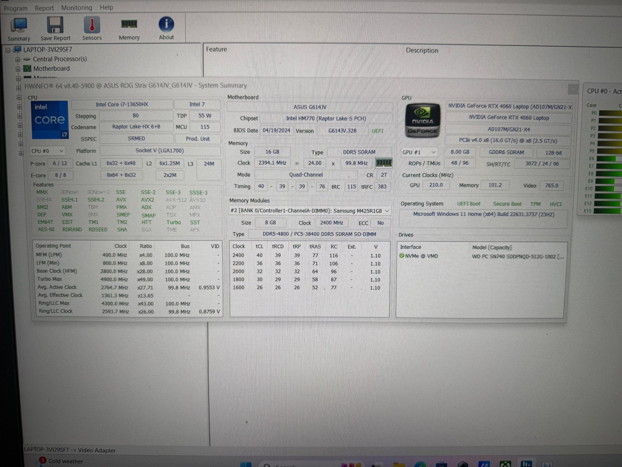 Asus Rog Strix G16 (2023) G614JV-AS73
