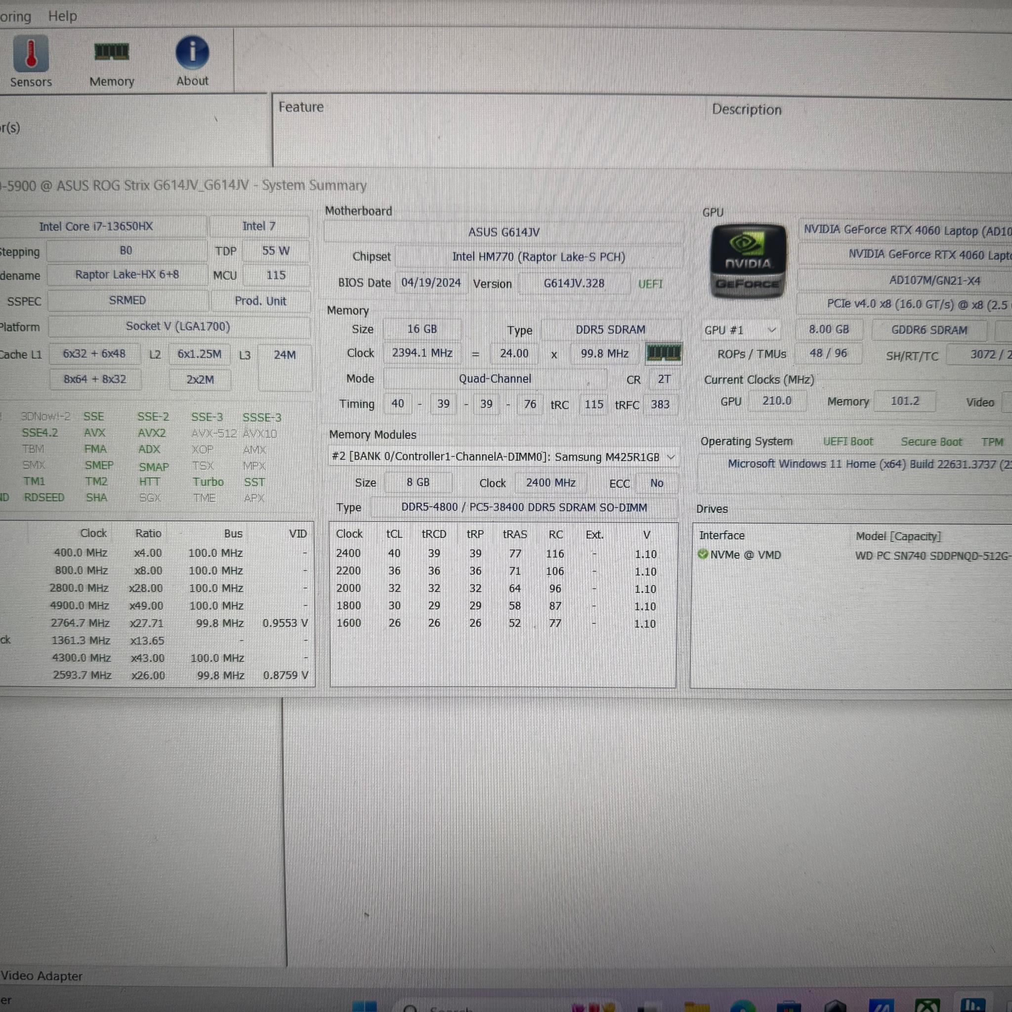 Asus Rog Strix G16 (2023) G614JV-AS73