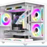 RUIX OV502 M-ATX Mini-Tower PC Case, Pre-Installed 3 x 120mm Fans