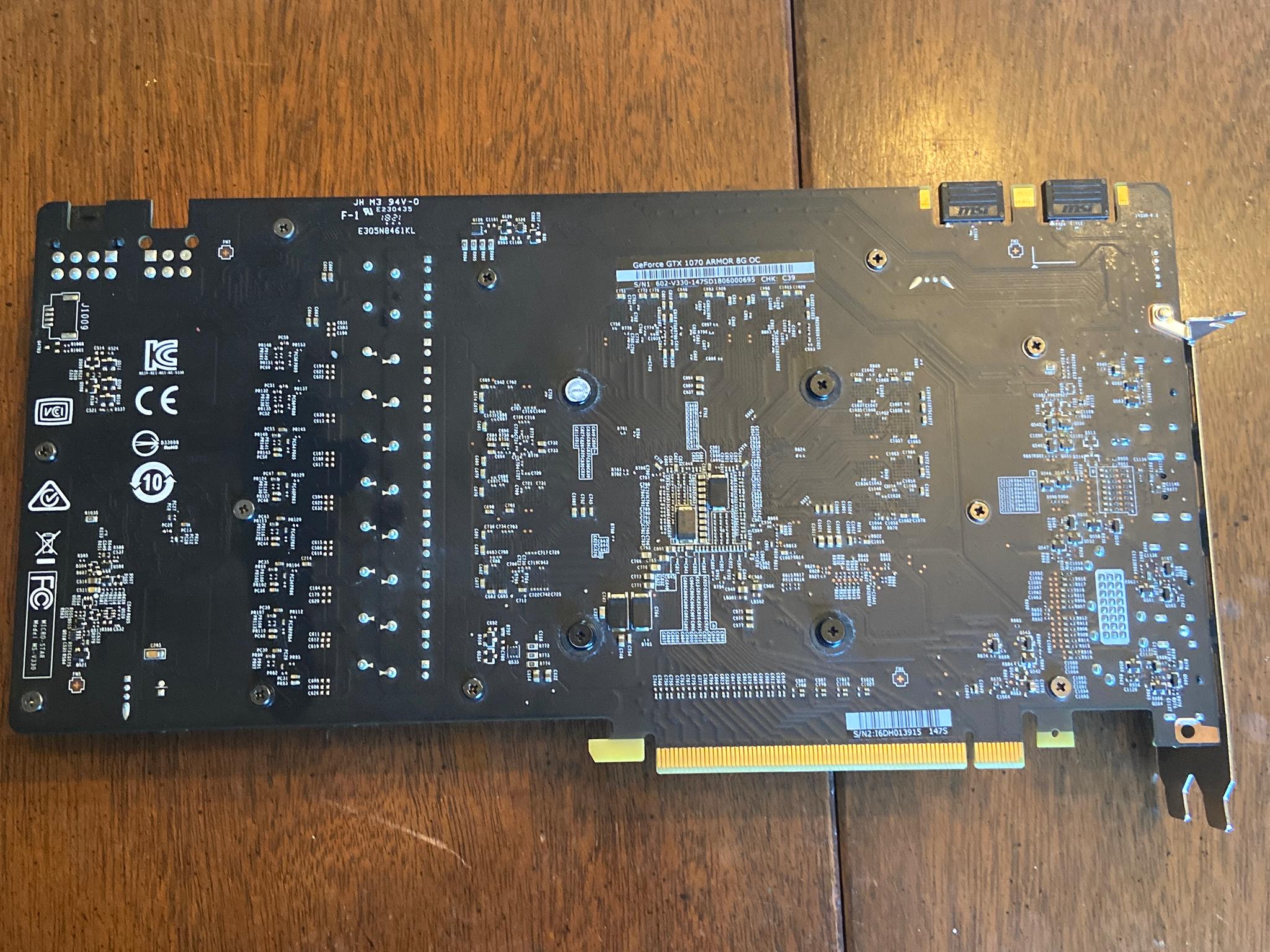 Msi Gtx 1070 8gb armor oc