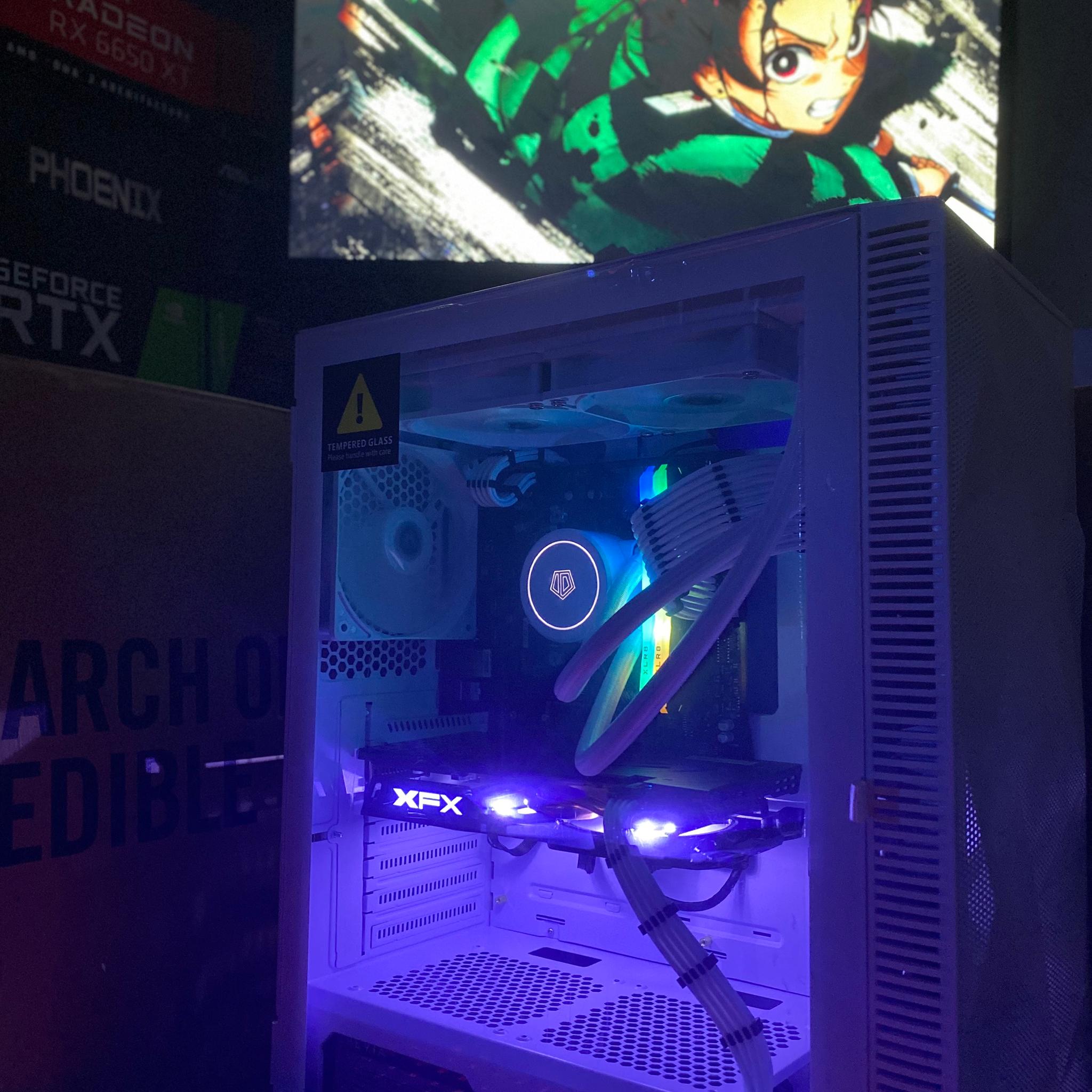 (Liquid Cooled) Ryzen 7| RX 470| 16GB DDR4 XLR8 RGB RAM| 1TB NVMe SSD| Windows 11 PRO