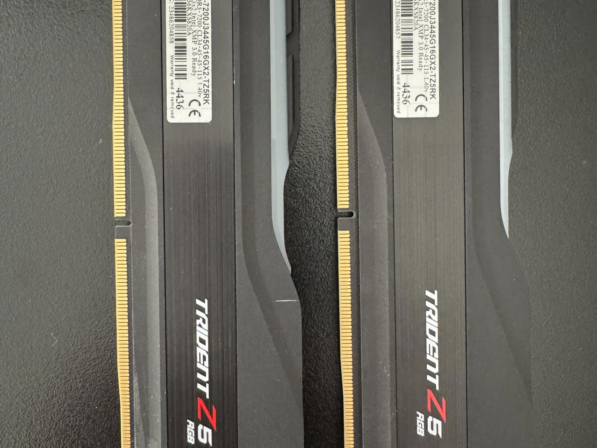 G.Skill Trident Z5 RGB 32 GB (2 x 16 GB) DDR5-7200 CL34 Memory