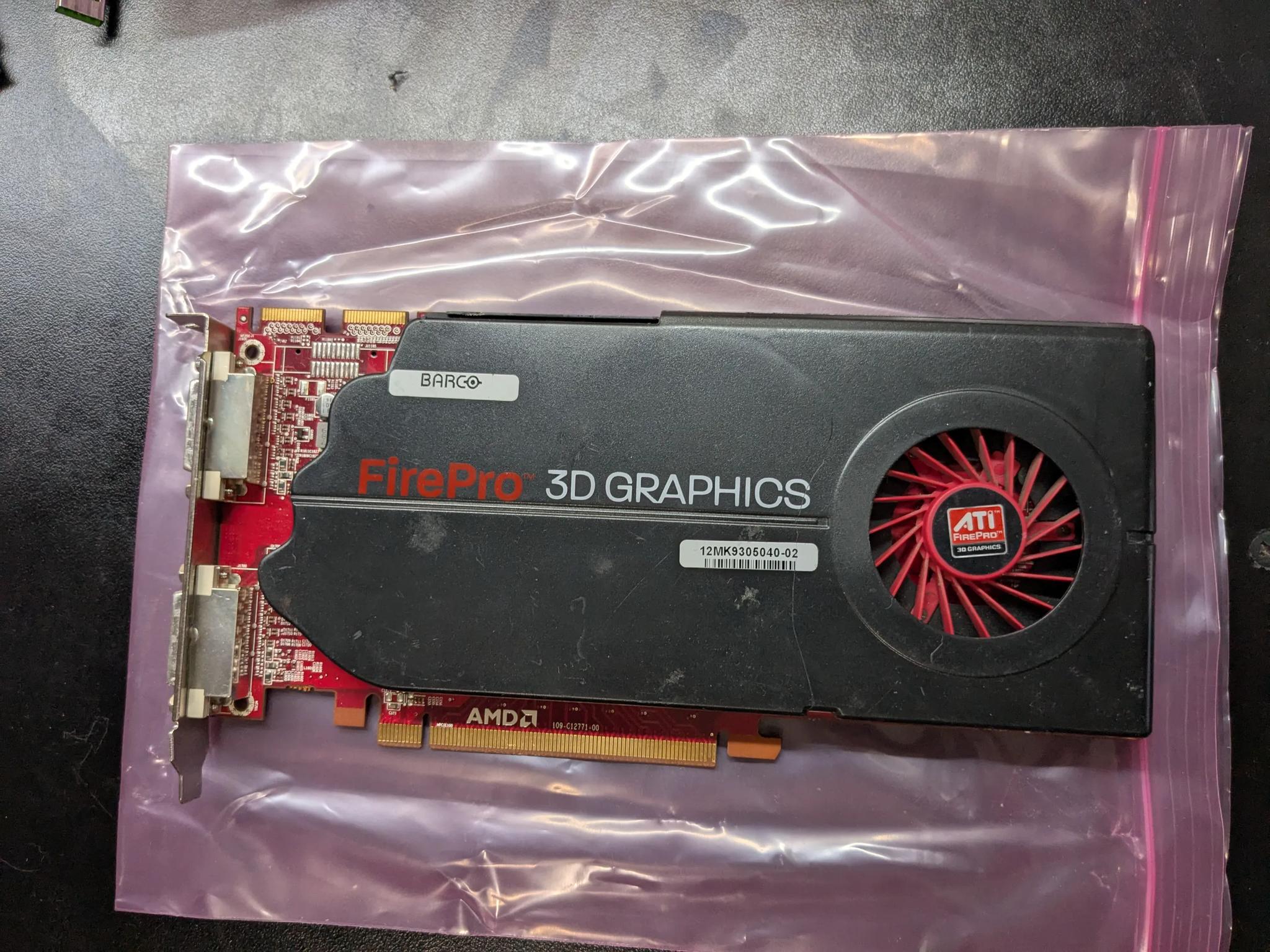Barco MXRT 5450 / ATI FirePro V5800 DVI - tested - 1GB GDDR5 retro gaming