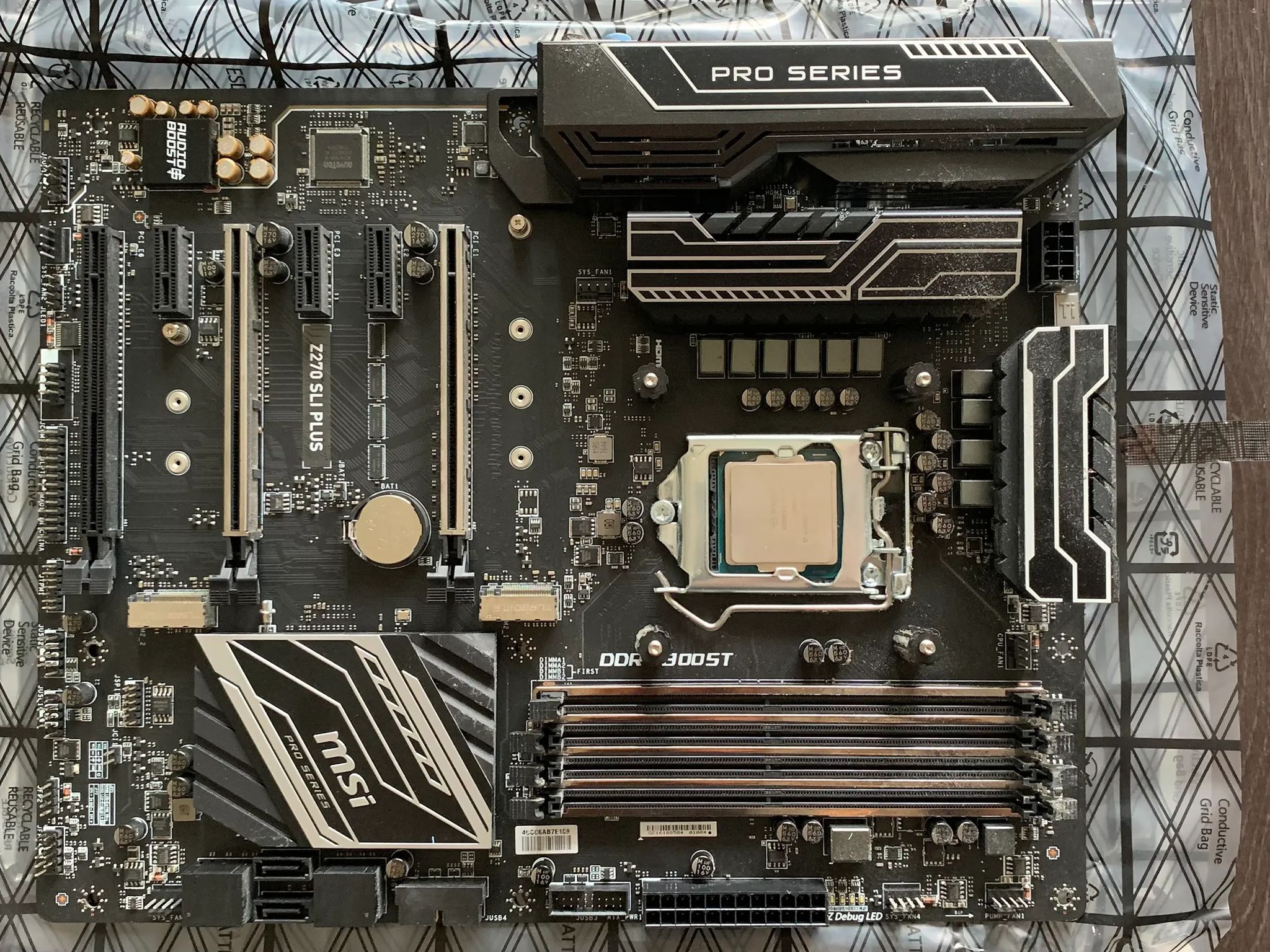 MSI Z270 SLI PLUS ATX LGA1151 Motherboard (USED with original box)