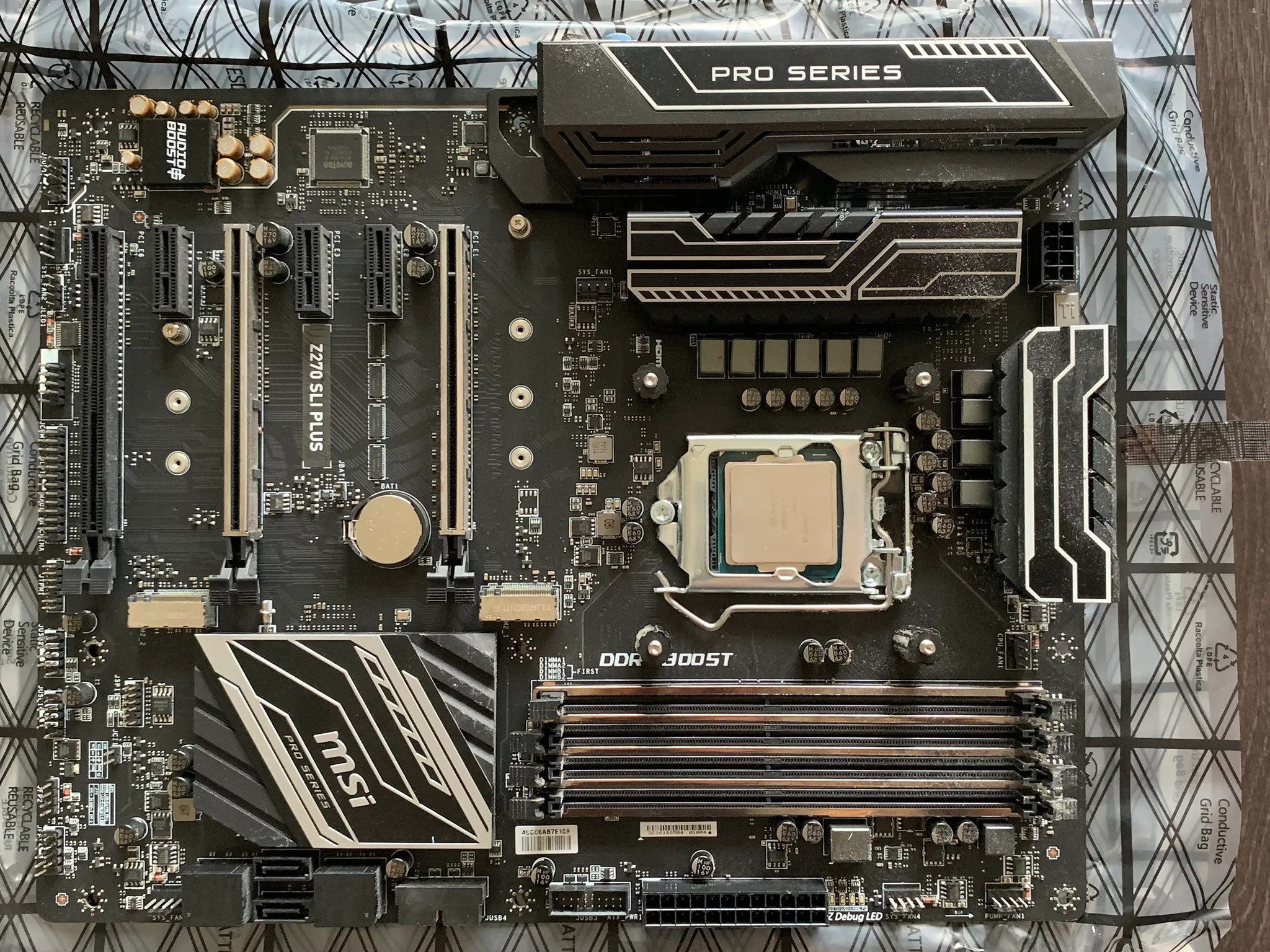 MSI Z270 SLI PLUS ATX LGA1151 Motherboard (USED with original box)