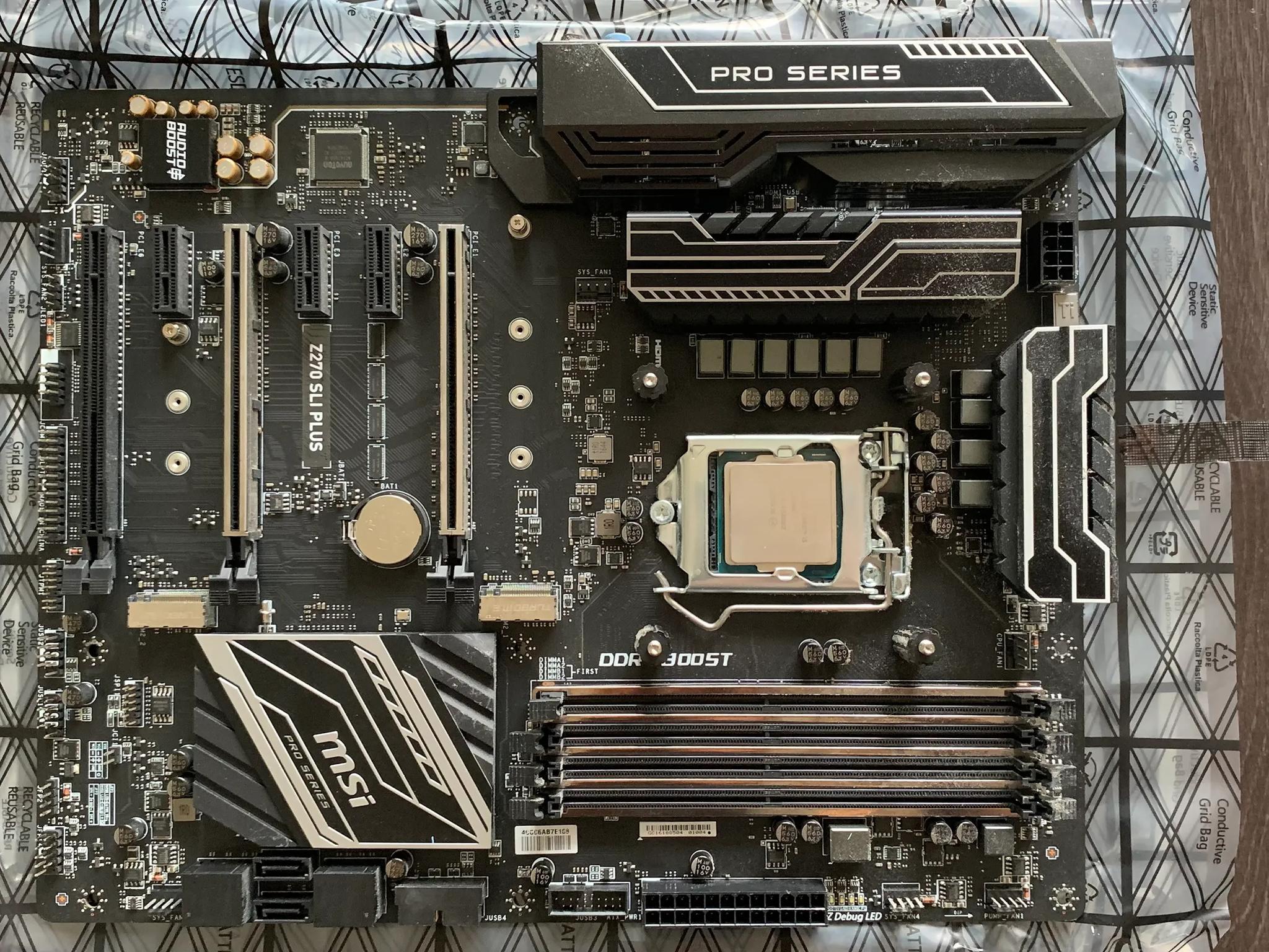 MSI Z270 SLI PLUS ATX LGA1151 Motherboard (USED with original box)