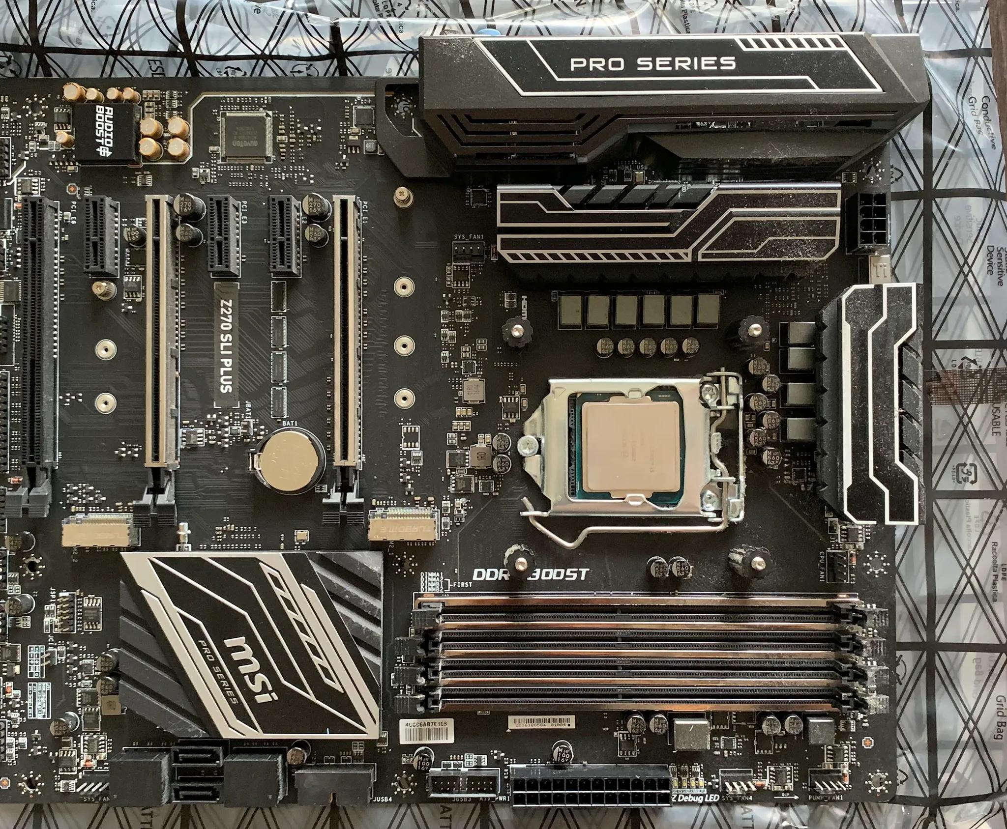 MSI Z270 SLI PLUS ATX LGA1151 Motherboard (USED with original box)